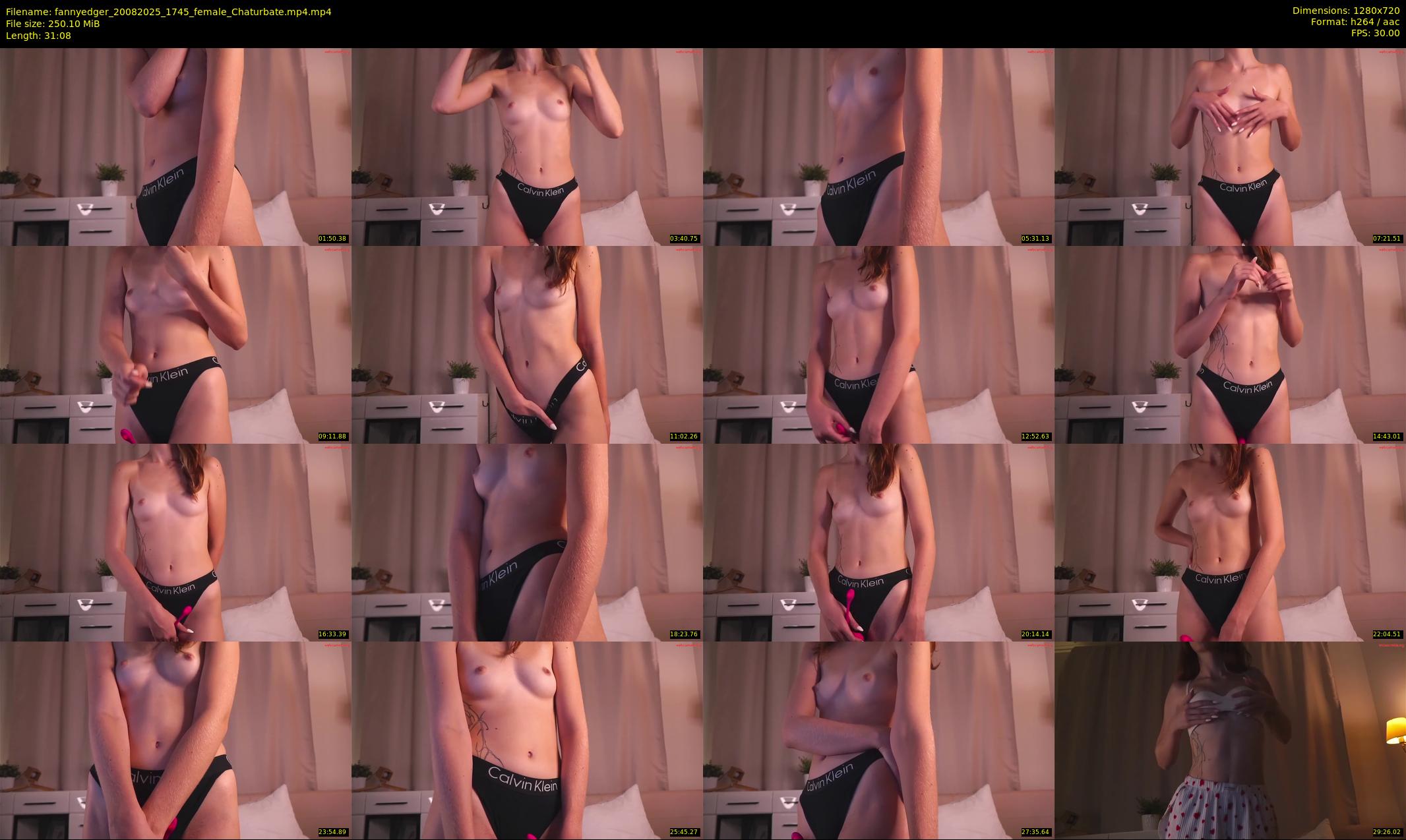 fannyedger — 32 minute Chaturbate female cam show recording, 720p, Aug 20, 2025