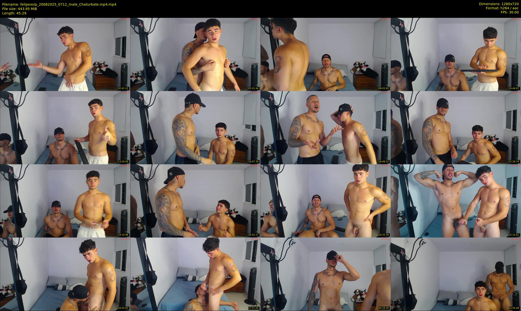 felipexvip — 46 minute Chaturbate male cam show recording, 720p, Aug 20, 2025