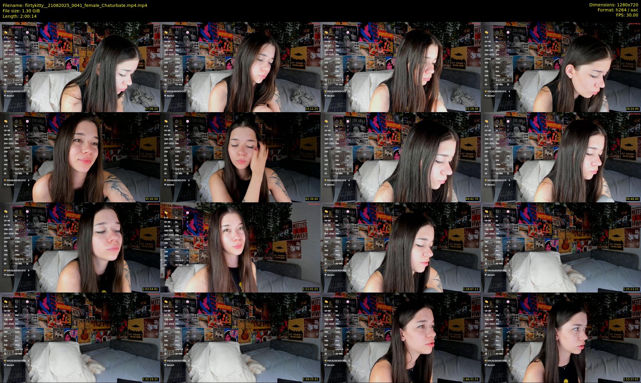 flirtykitty_ — 121 minute Chaturbate female cam show recording, 720p, Aug 21, 2025