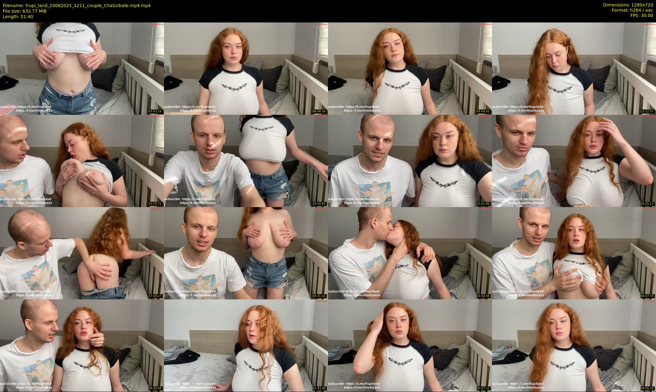 frupi_land — 52 minute Chaturbate couple cam show recording, 720p, Aug 20, 2025