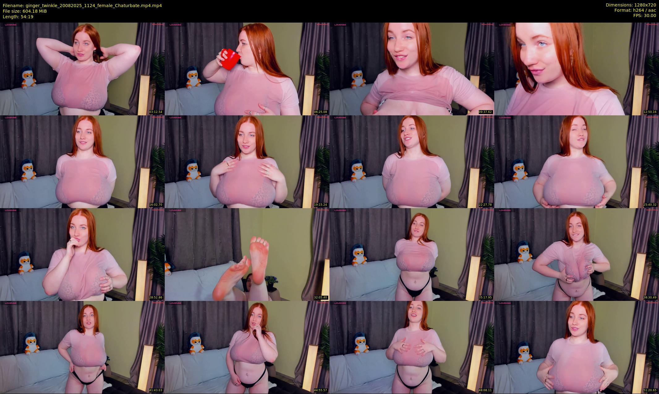 ginger_twinkle — 55 minute Chaturbate female cam show recording, 720p, Aug 20, 2025
