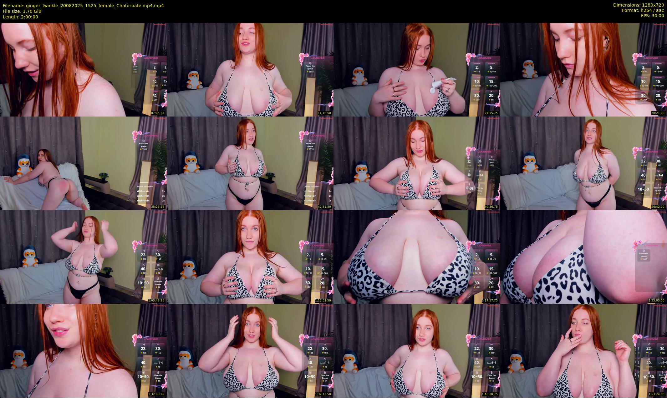 ginger_twinkle — 120 minute Chaturbate female cam show recording, 720p, Aug 20, 2025