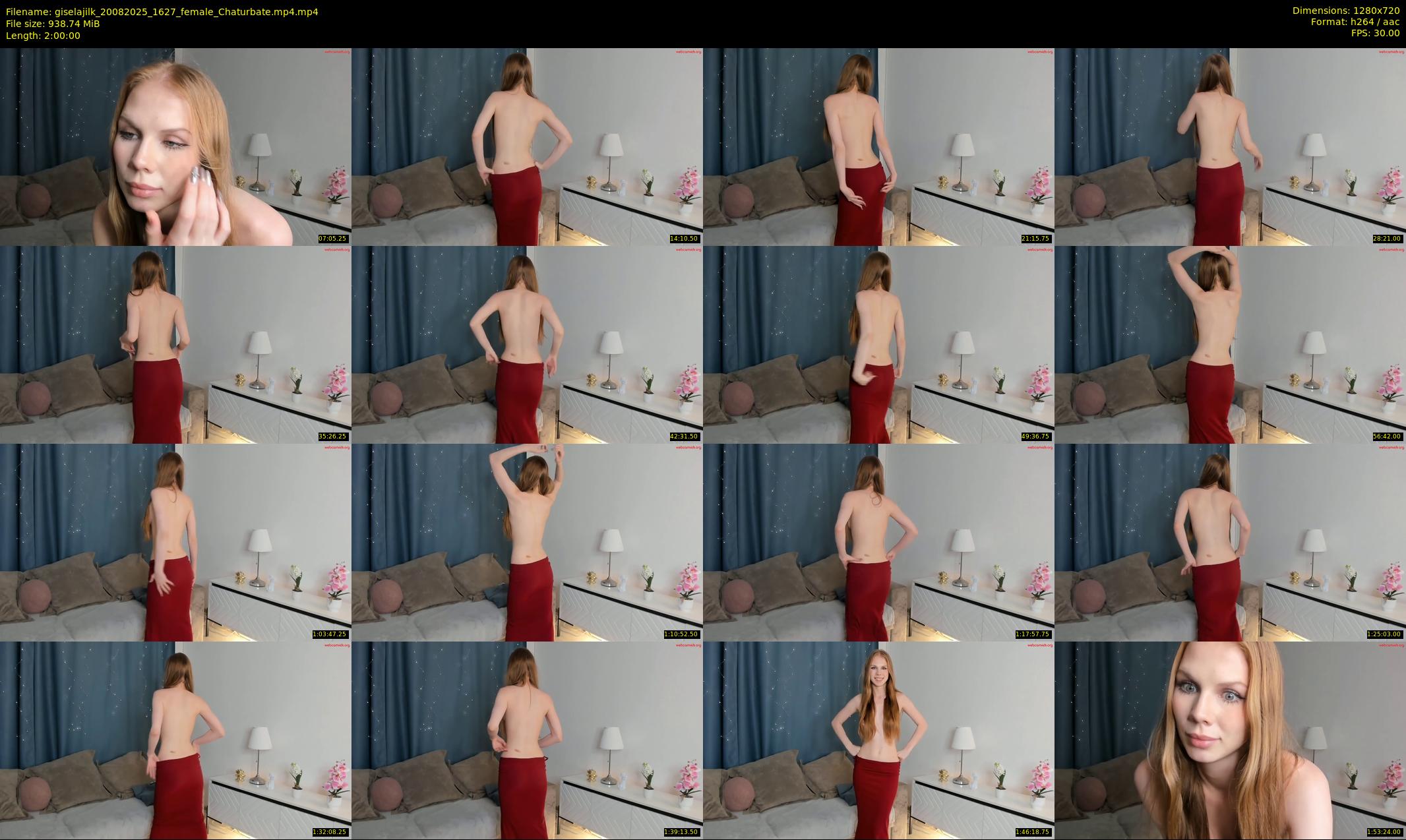 giselajilk — 120 minute Chaturbate female cam show recording, 720p, Aug 20, 2025