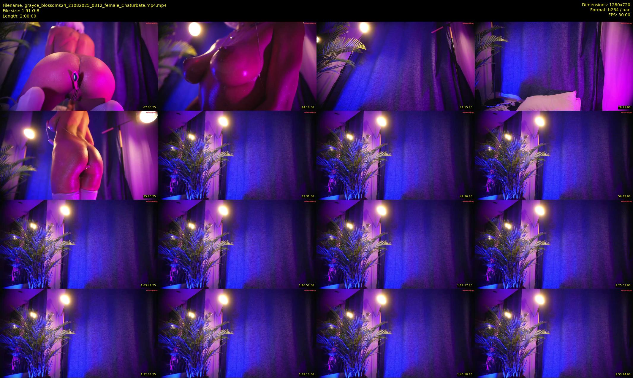grayce_blossoms24 — 120 minute Chaturbate female cam show recording, 720p, Aug 21, 2025