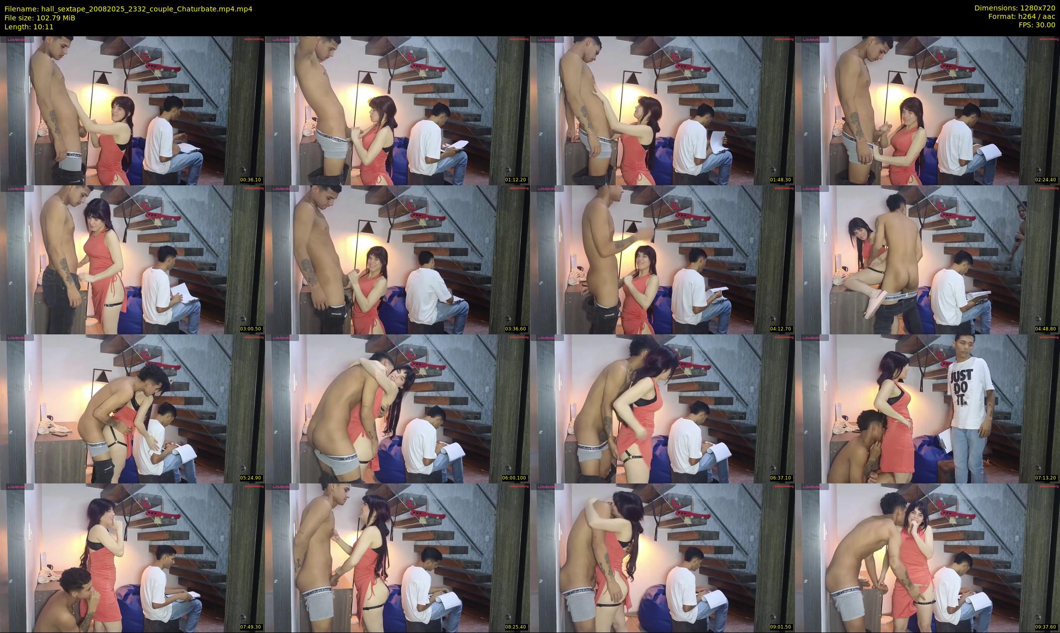 hall_sextape — 11 minute Chaturbate couple cam show recording, 720p, Aug 20, 2025