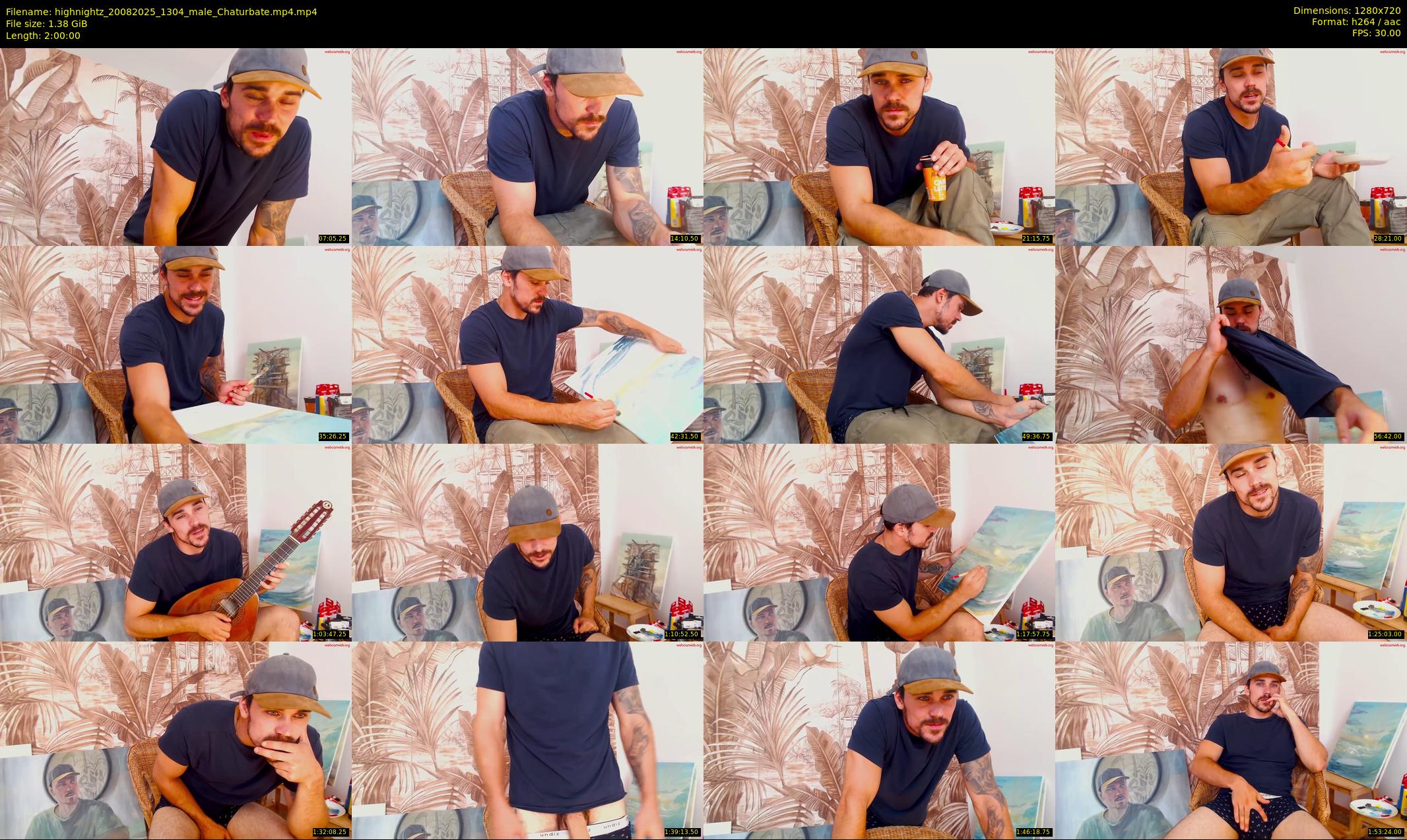 highnightz — 120 minute Chaturbate male cam show recording, 720p, Aug 20, 2025