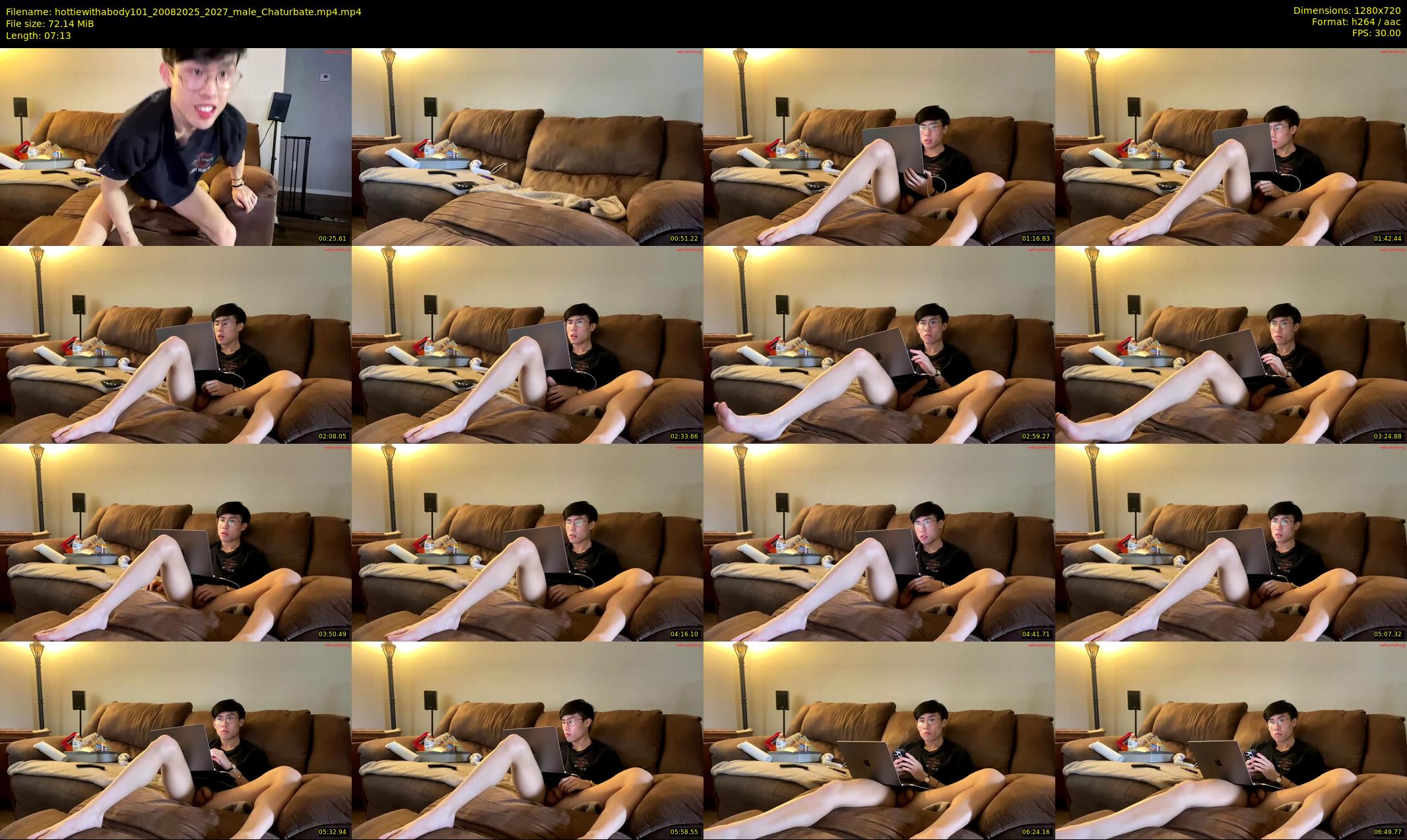 hottiewithabody101 — 8 minute Chaturbate male cam show recording, 720p, Aug 20, 2025