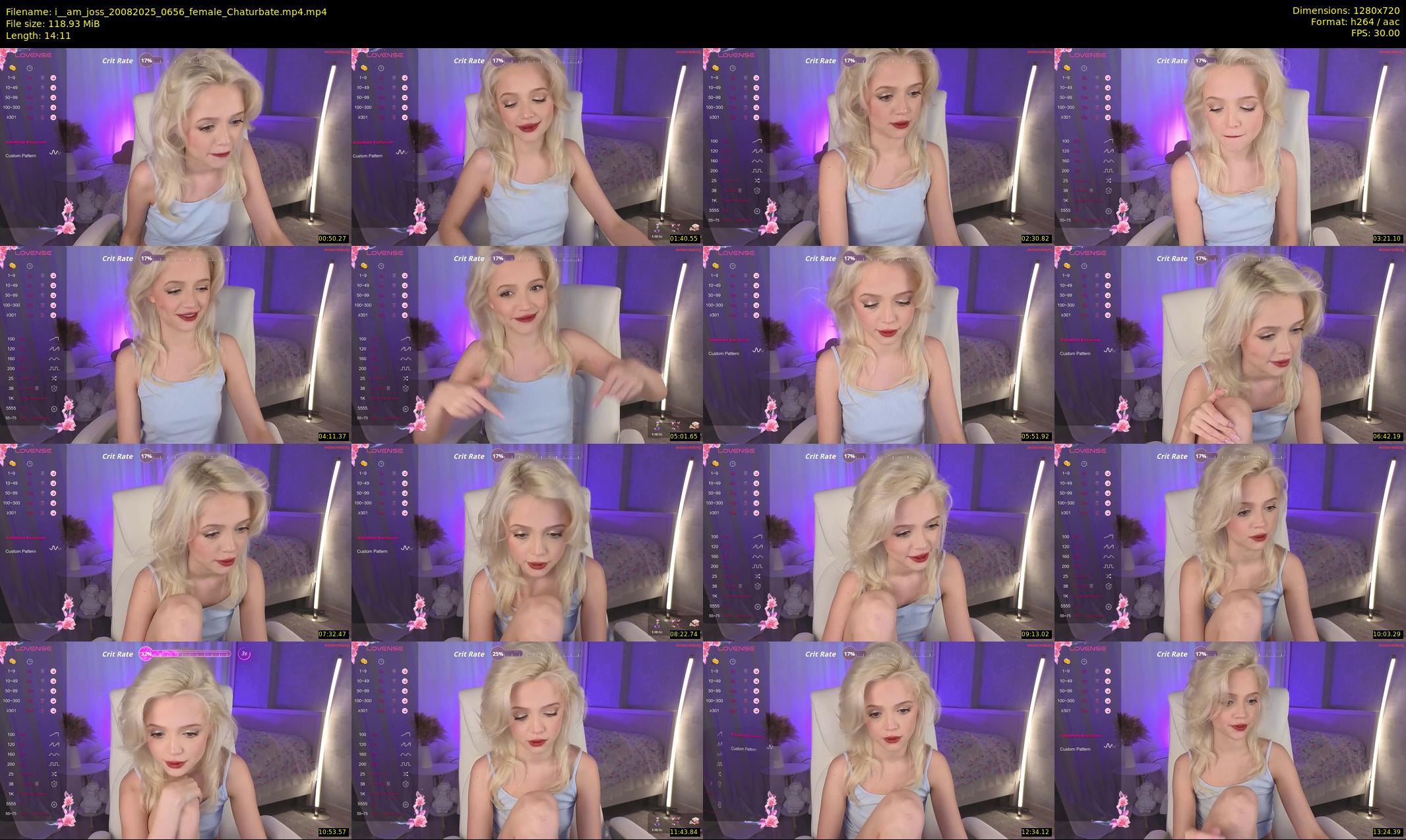 i__am_joss — 15 minute Chaturbate female cam show recording, 720p, Aug 20, 2025