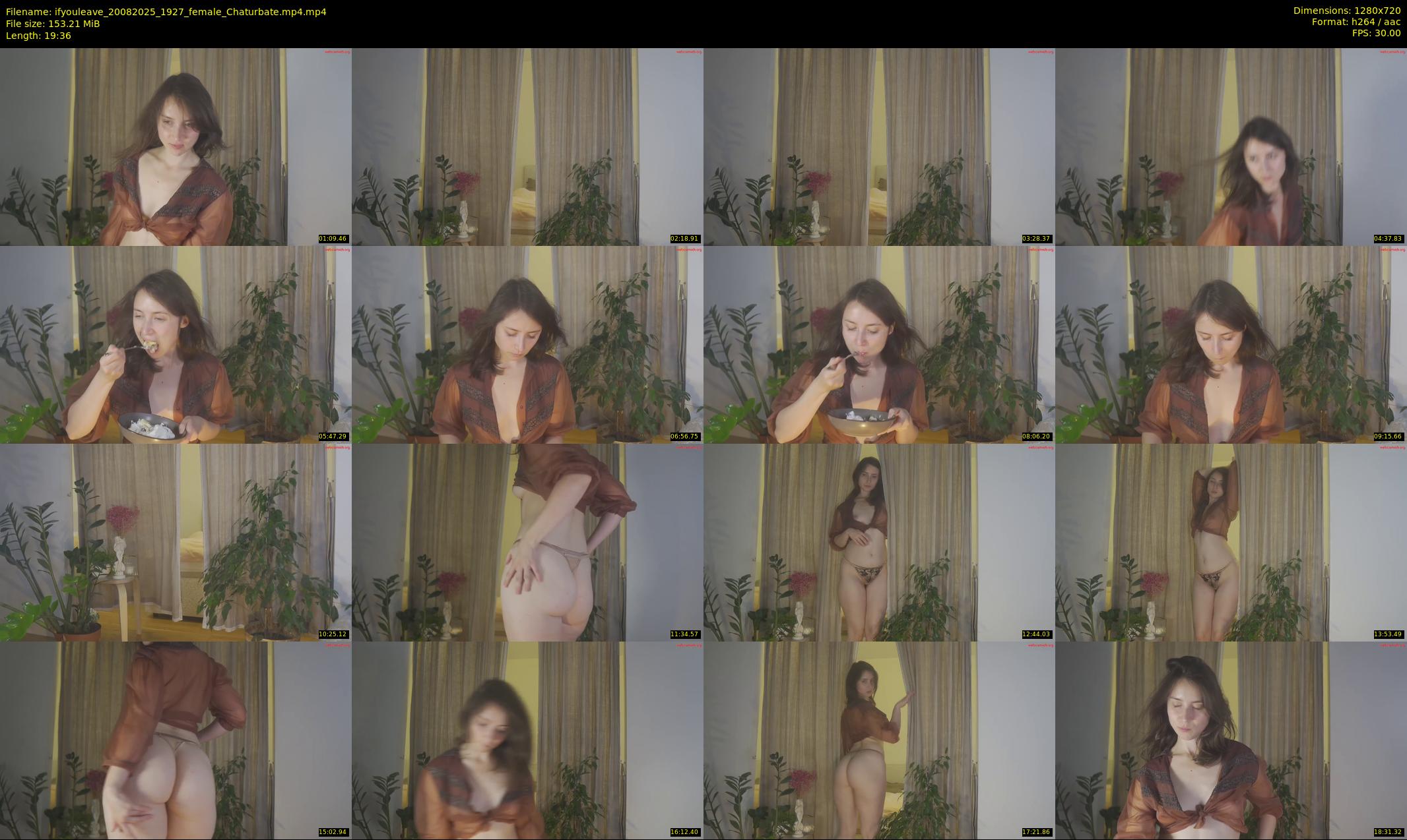 ifyouleave — 20 minute Chaturbate female cam show recording, 720p, Aug 20, 2025