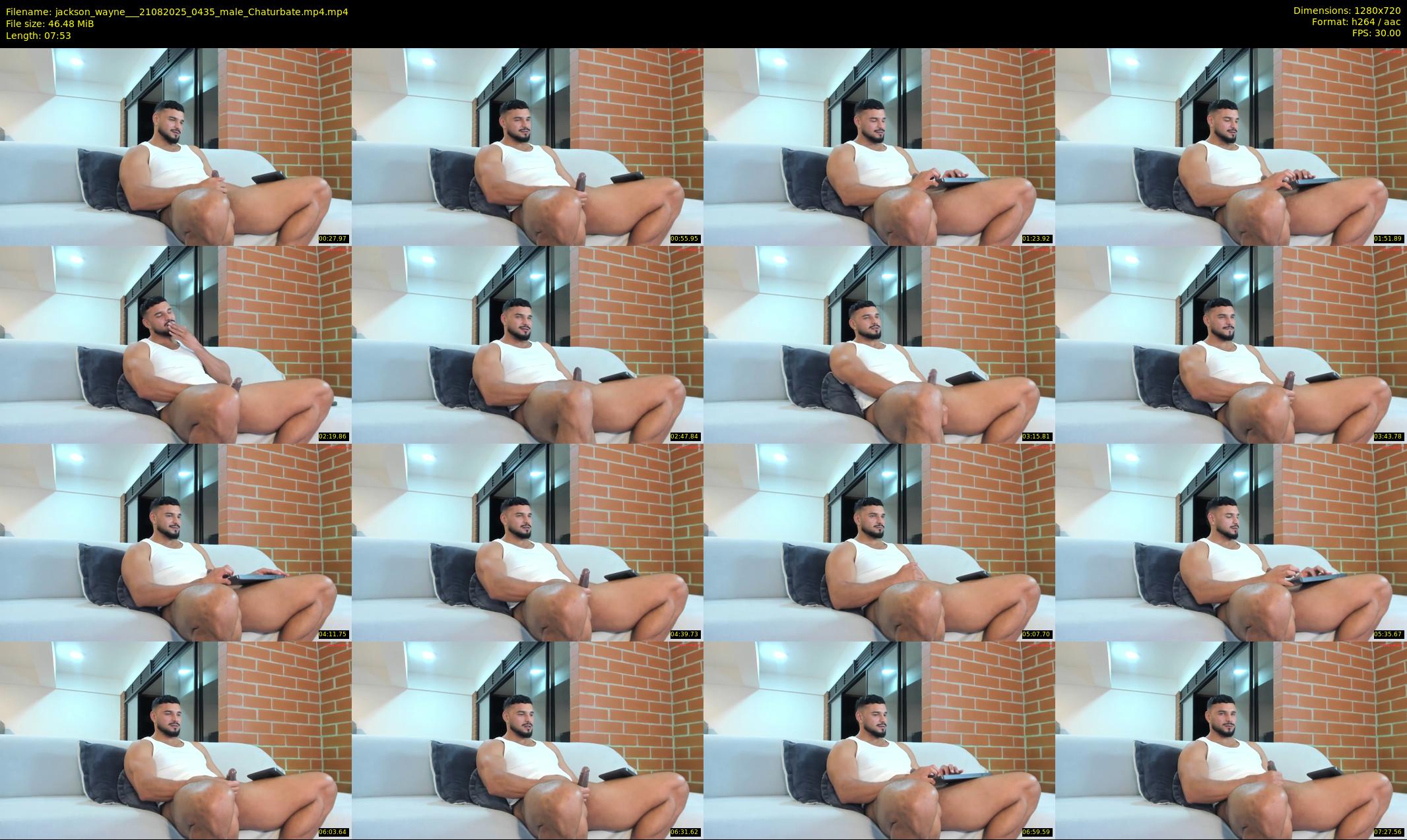 jackson_wayne__ — 8 minute Chaturbate male cam show recording, 720p, Aug 21, 2025