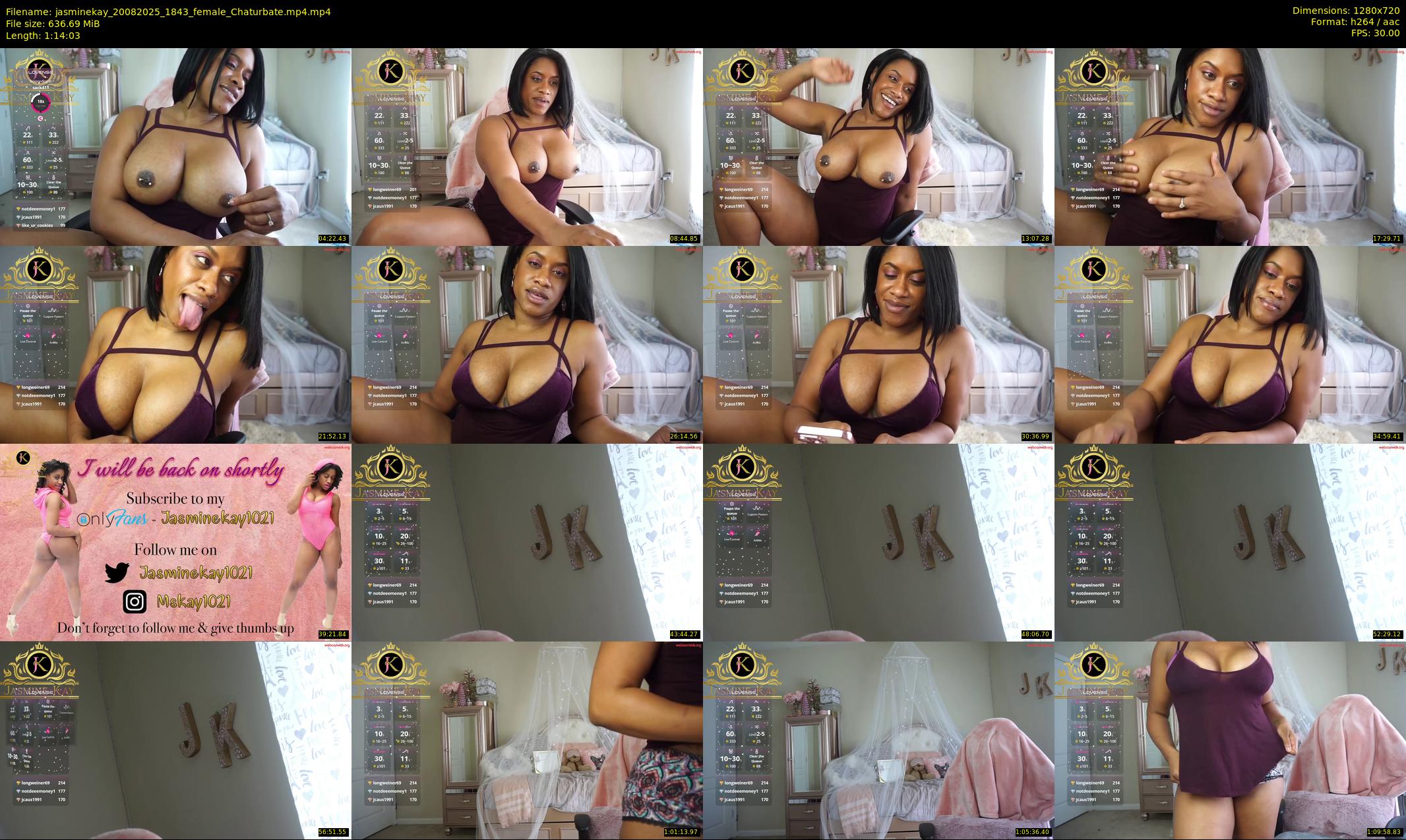 jasminekay — 75 minute Chaturbate female cam show recording, 720p, Aug 20, 2025