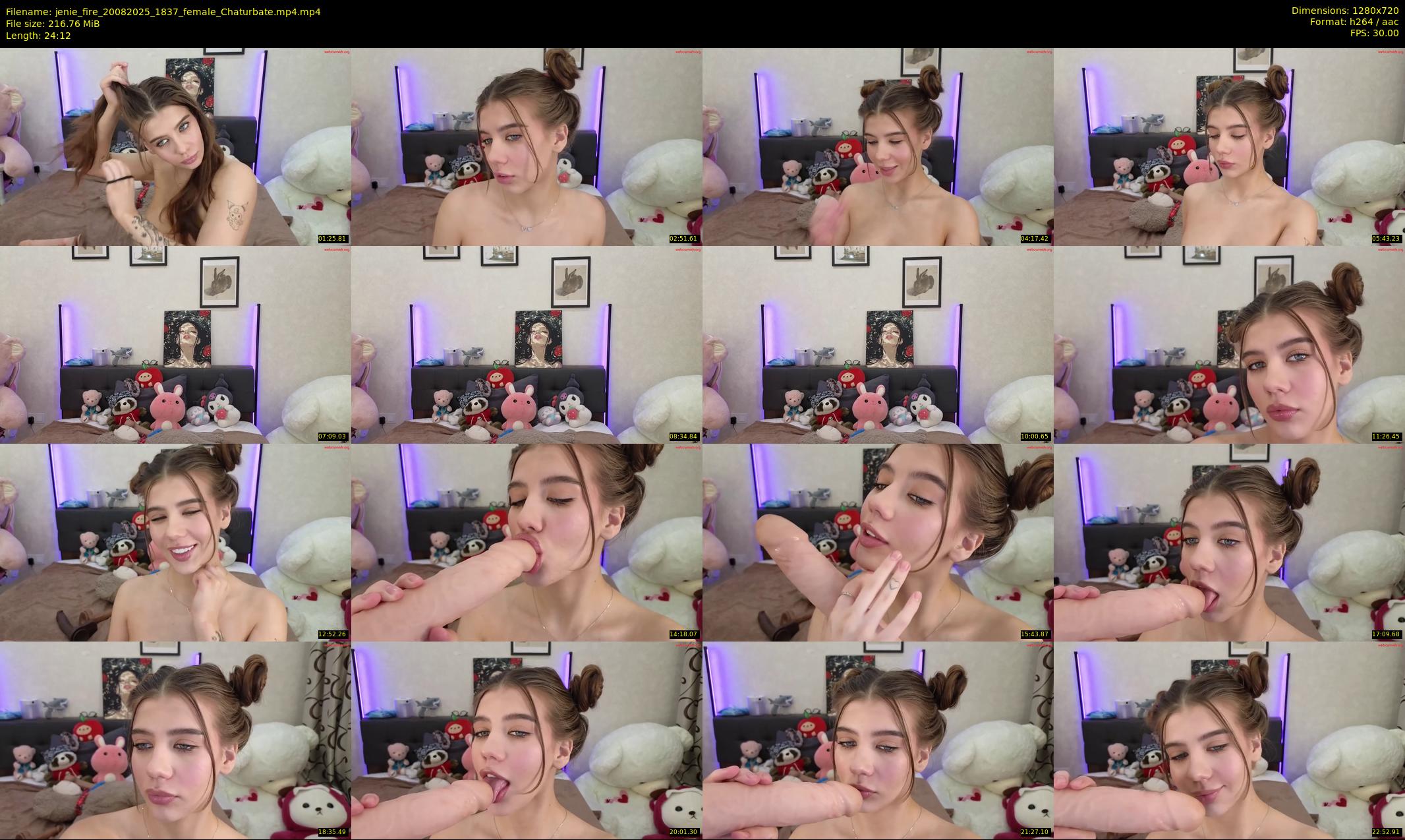 jenie_fire — 25 minute Chaturbate female cam show recording, 720p, Aug 20, 2025