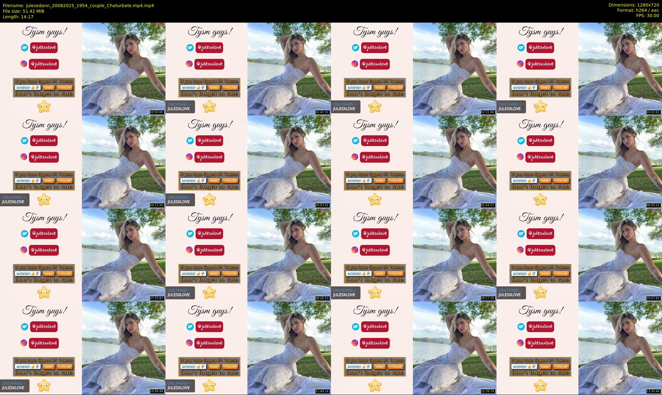 julesxdann — 15 minute Chaturbate couple cam show recording, 720p, Aug 20, 2025