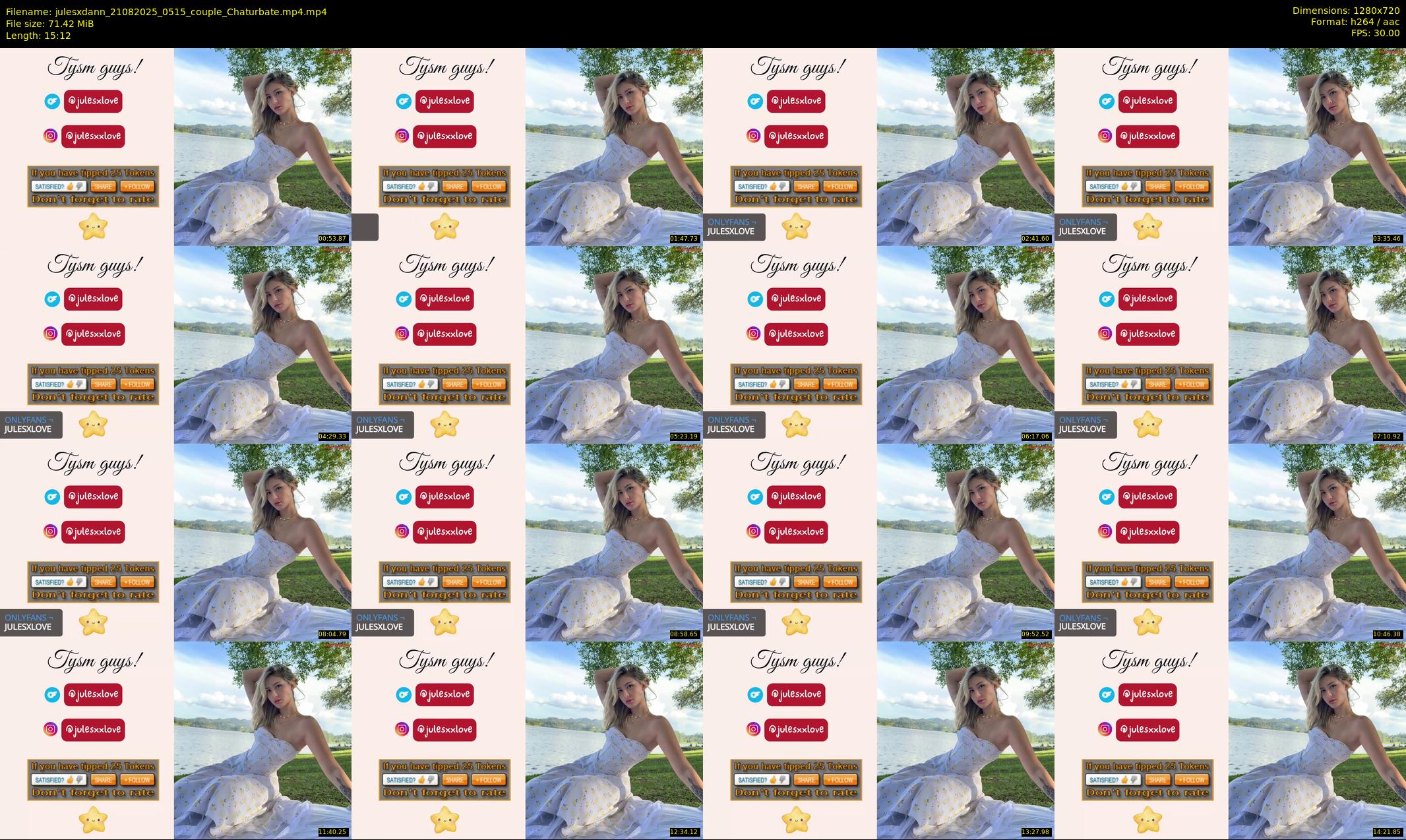 julesxdann — 16 minute Chaturbate couple cam show recording, 720p, Aug 21, 2025