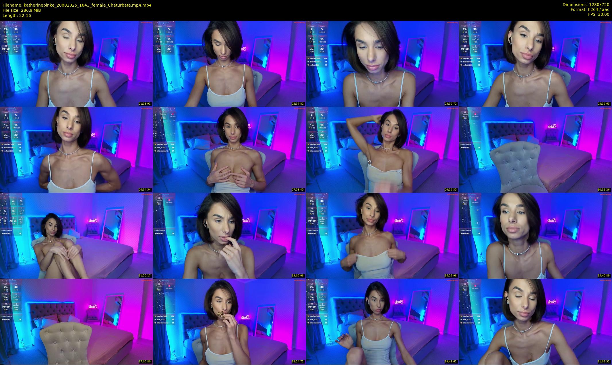 katherinepinke — 23 minute Chaturbate female cam show recording, 720p, Aug 20, 2025