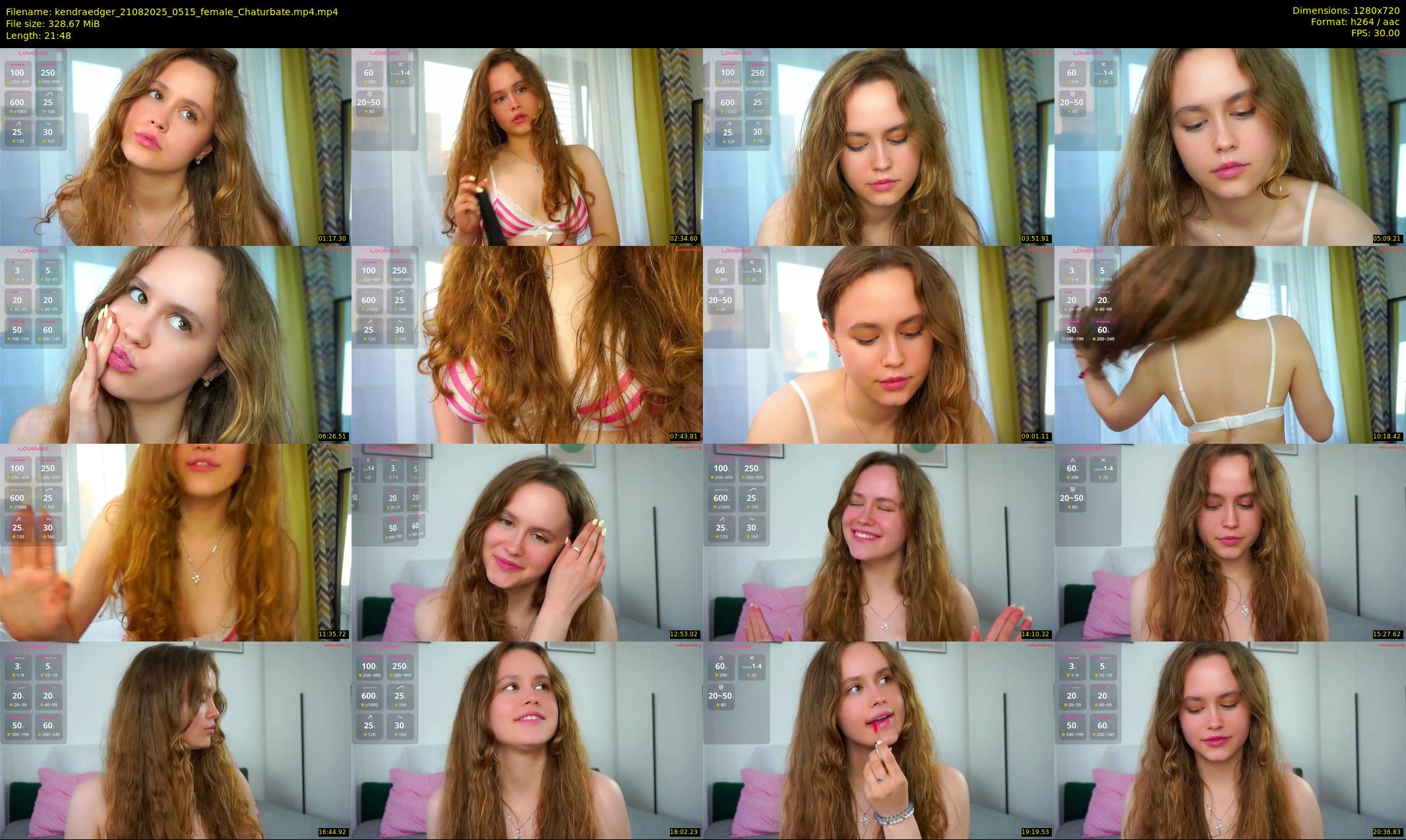 kendraedger — 22 minute Chaturbate female cam show recording, 720p, Aug 21, 2025
