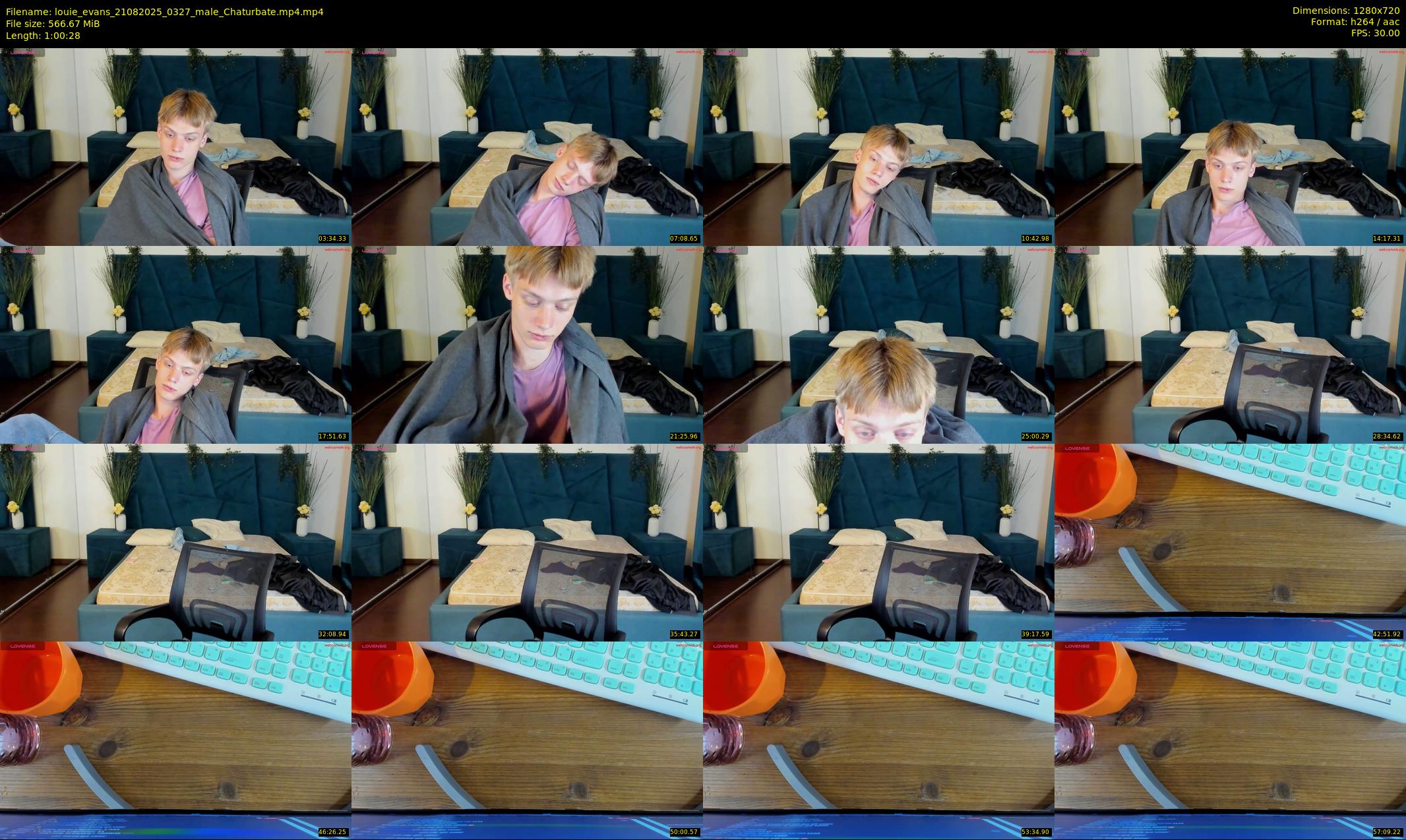 louie_evans — 61 minute Chaturbate male cam show recording, 720p, Aug 21, 2025