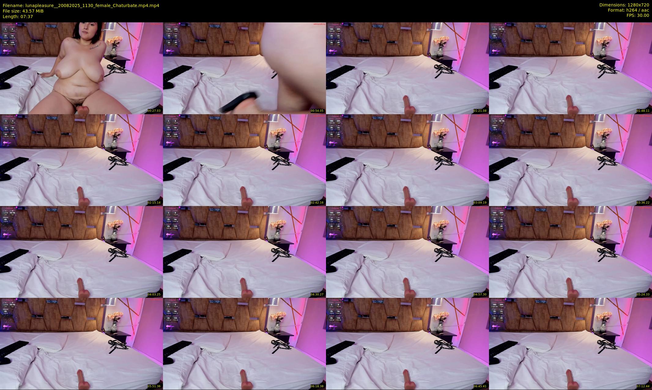 lunapleasure_ — 8 minute Chaturbate female cam show recording, 720p, Aug 20, 2025