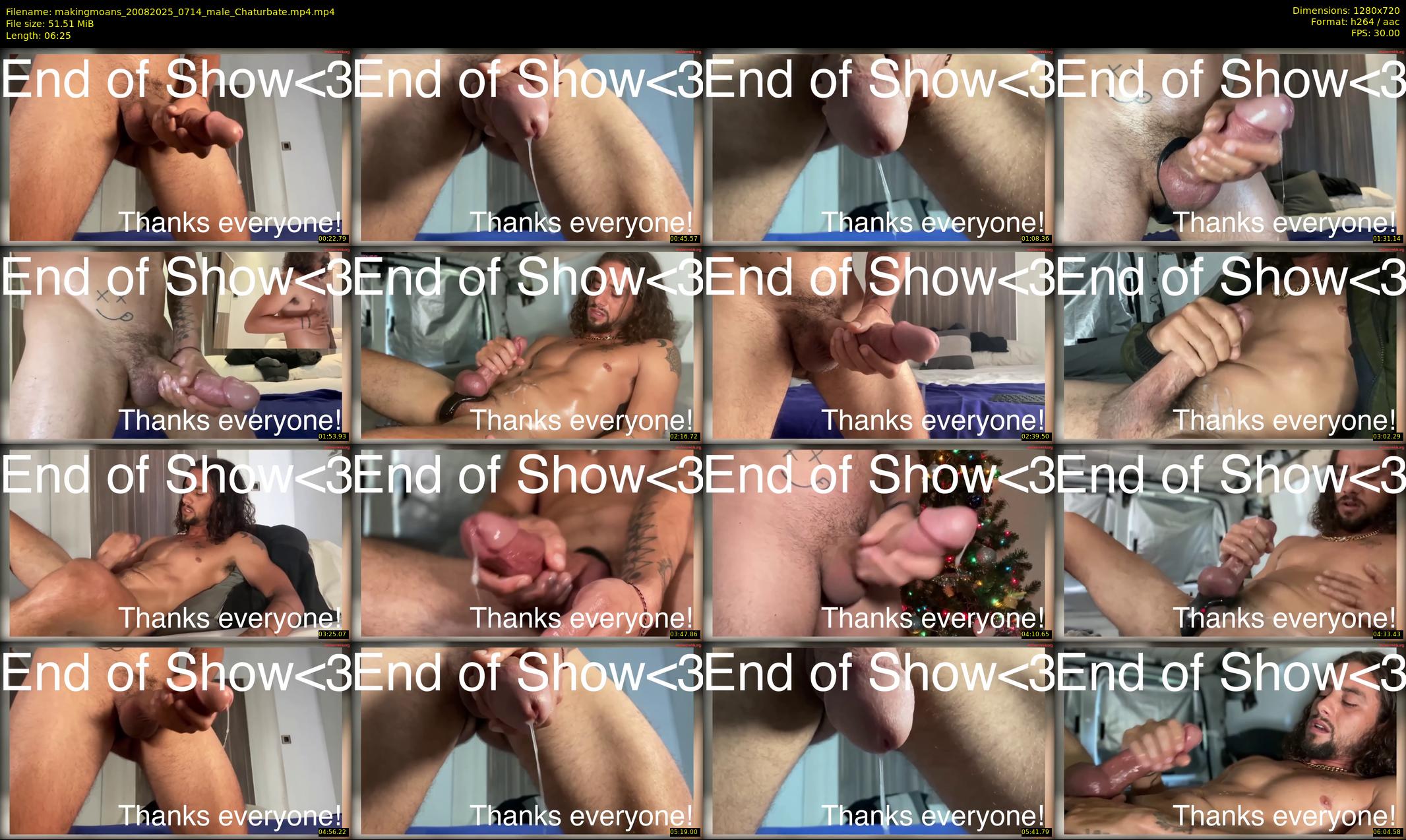 makingmoans — 7 minute Chaturbate male cam show recording, 720p, Aug 20, 2025