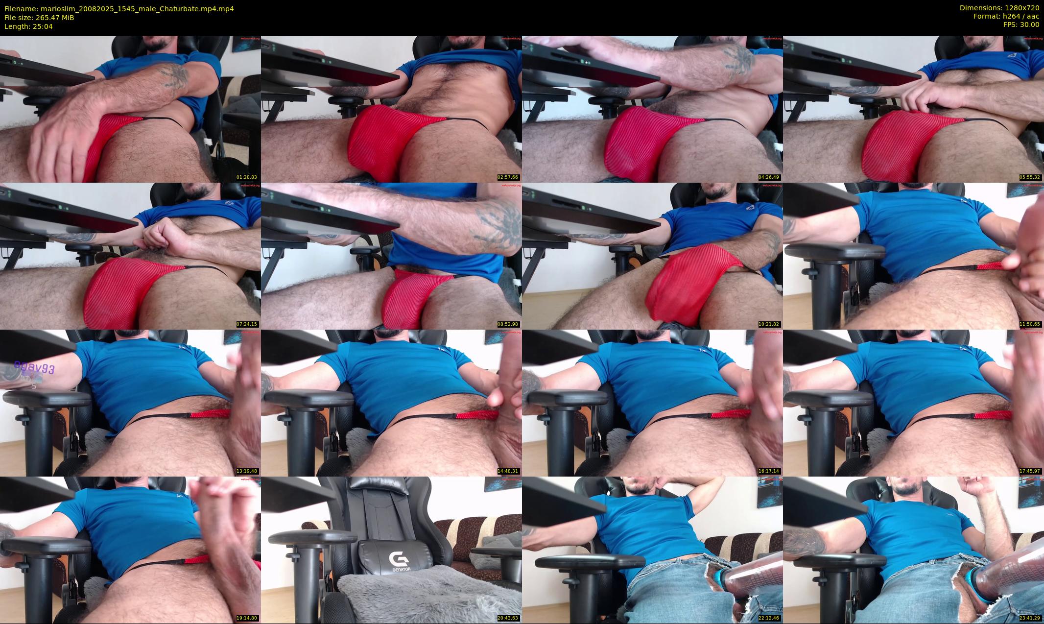 marioslim — 26 minute Chaturbate male cam show recording, 720p, Aug 20, 2025