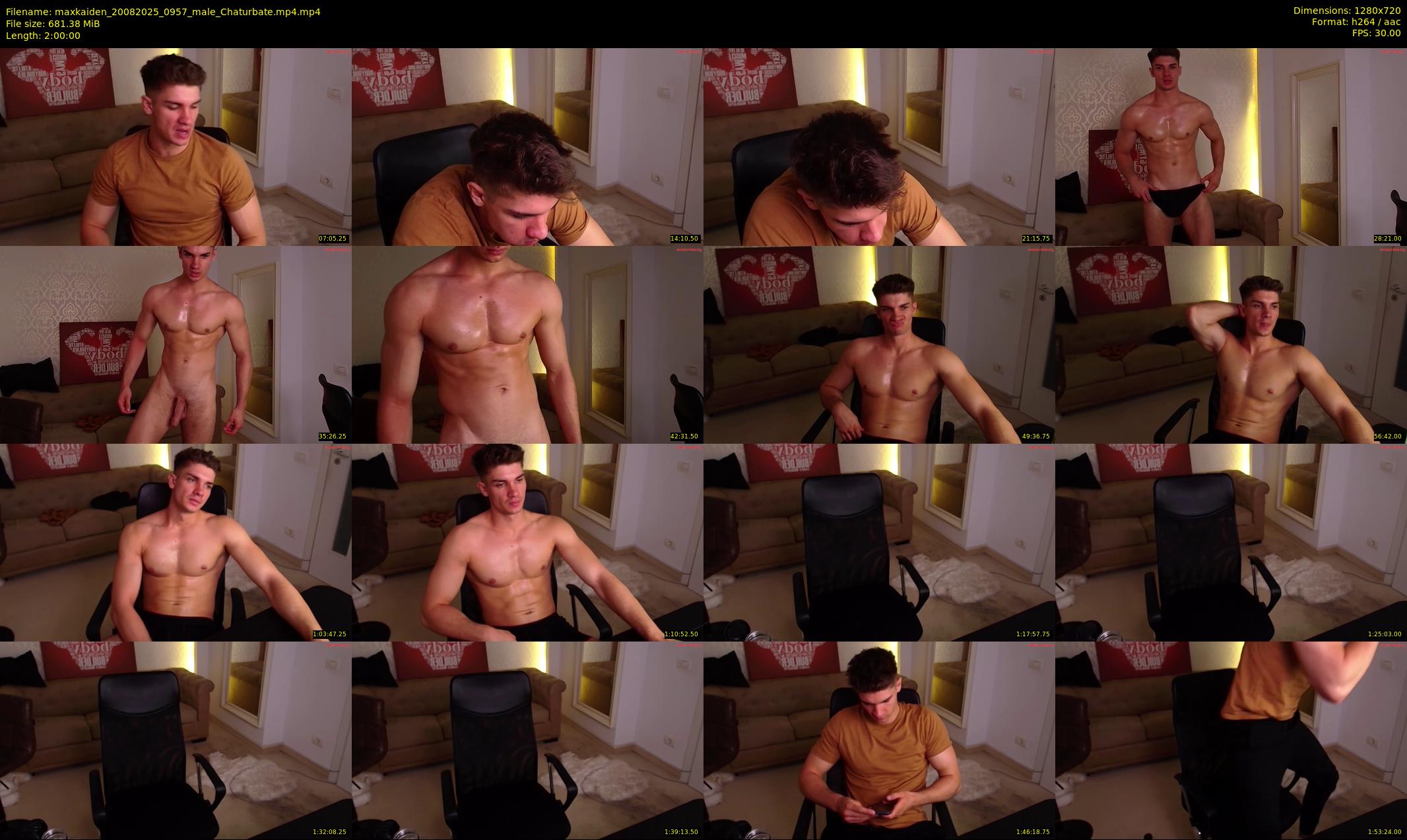 maxkaiden — 120 minute Chaturbate male cam show recording, 720p, Aug 20, 2025