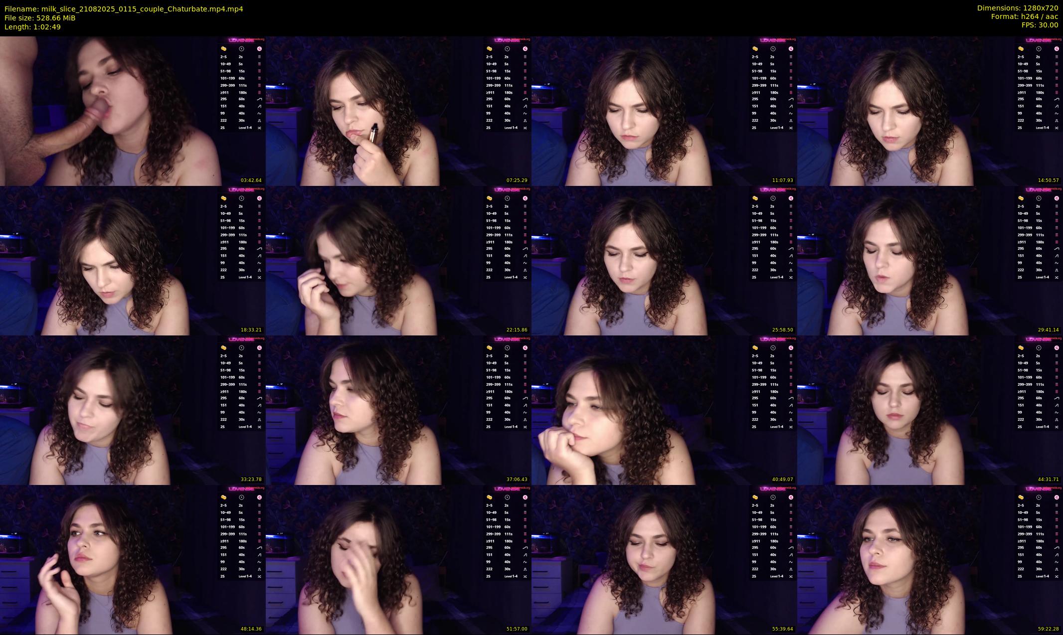 milk_slice — 63 minute Chaturbate couple cam show recording, 720p, Aug 21, 2025