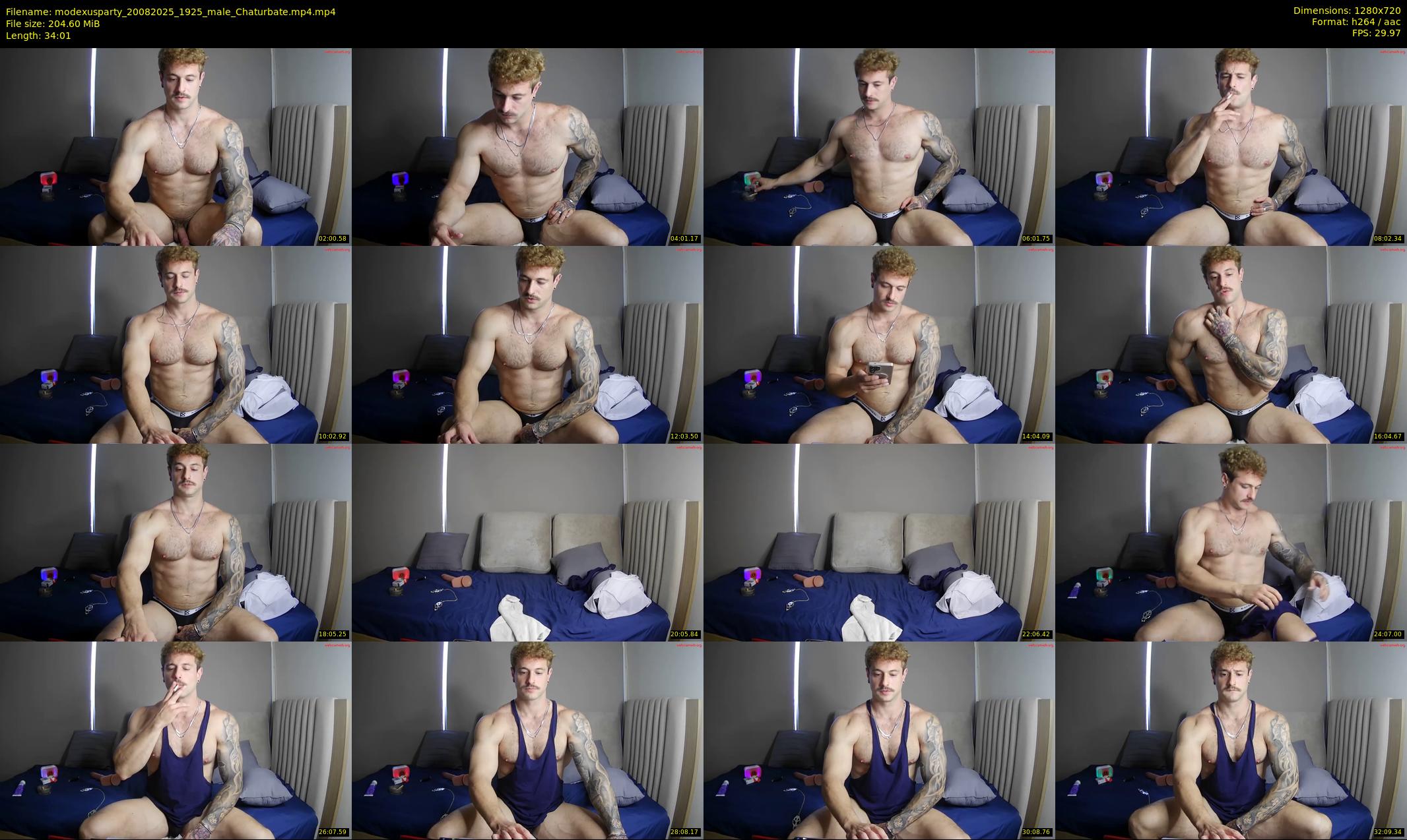 modexusparty — 35 minute Chaturbate male cam show recording, 720p, Aug 20, 2025