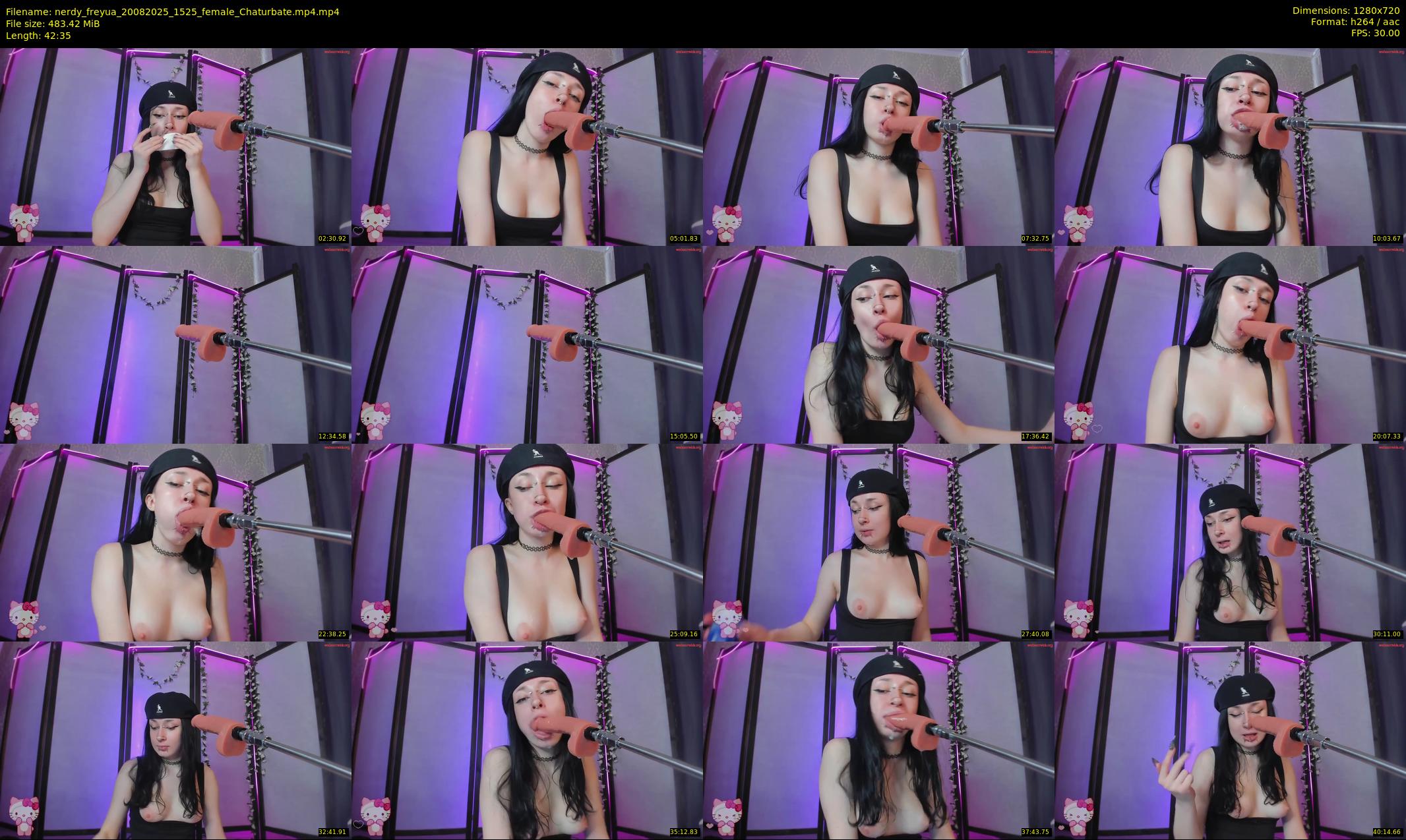 nerdy_freyua — 43 minute Chaturbate female cam show recording, 720p, Aug 20, 2025