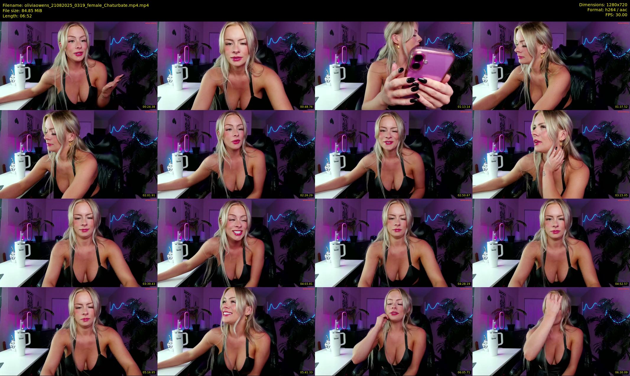 oliviaowens — 7 minute Chaturbate female cam show recording, 720p, Aug 21, 2025