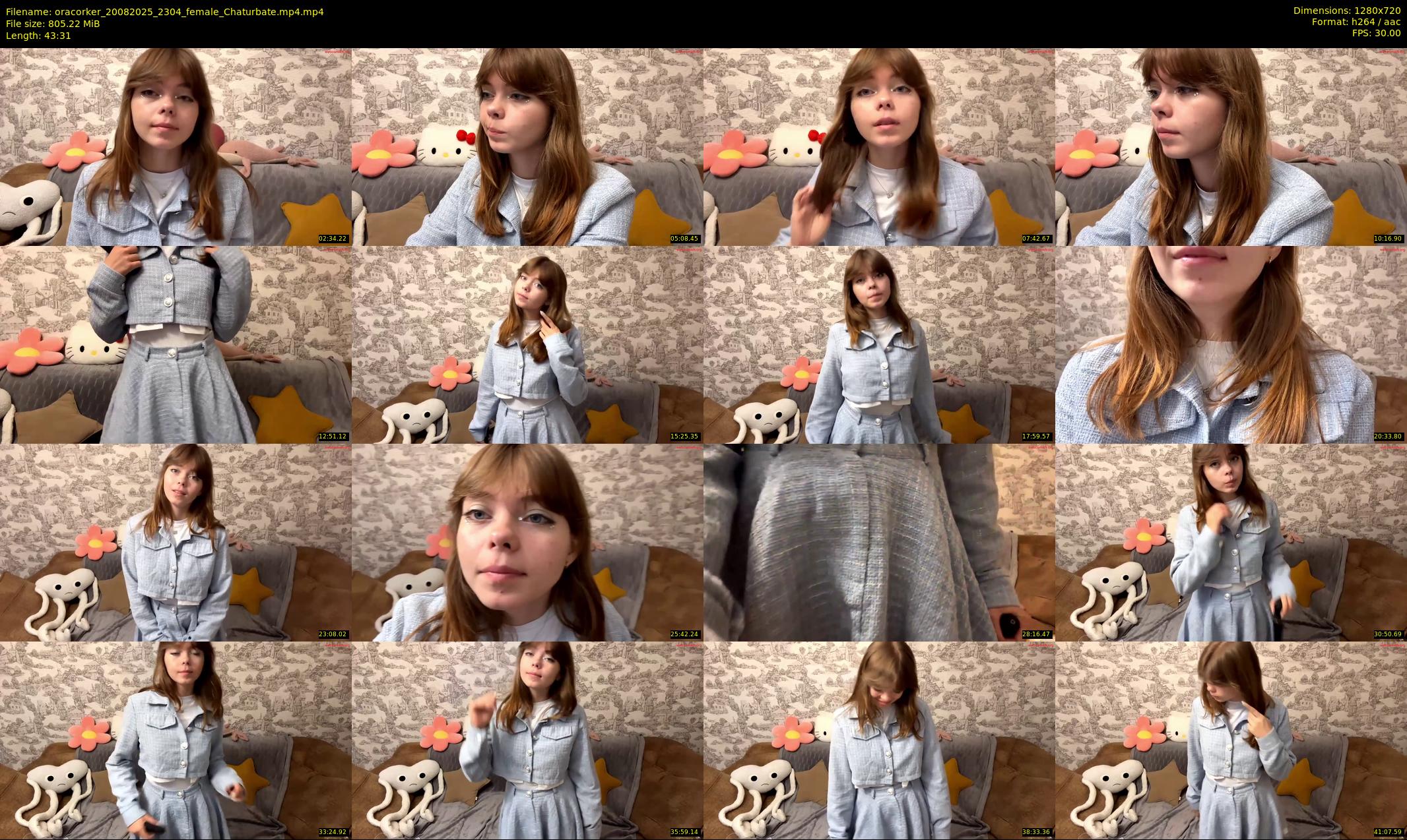 oracorker — 44 minute Chaturbate female cam show recording, 720p, Aug 20, 2025