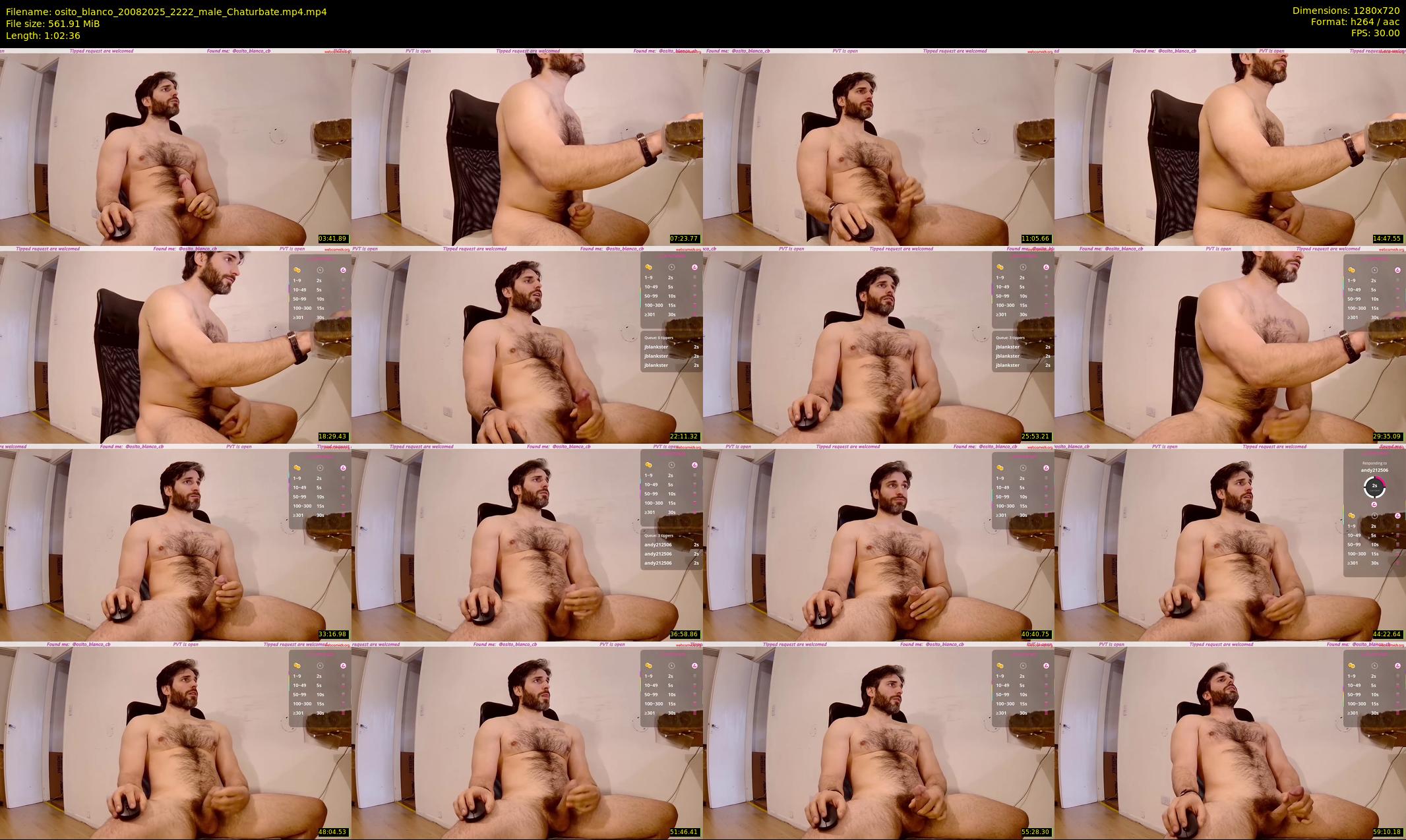 osito_blanco — 63 minute Chaturbate male cam show recording, 720p, Aug 20, 2025