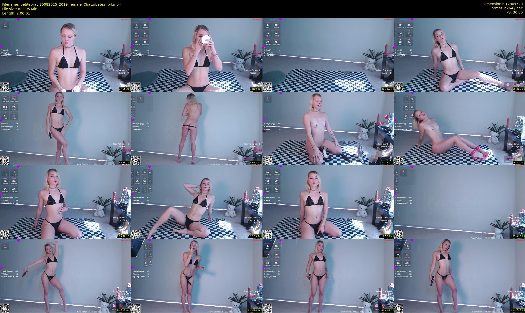 petitebrat — 121 minute Chaturbate female cam show recording, 720p, Aug 20, 2025