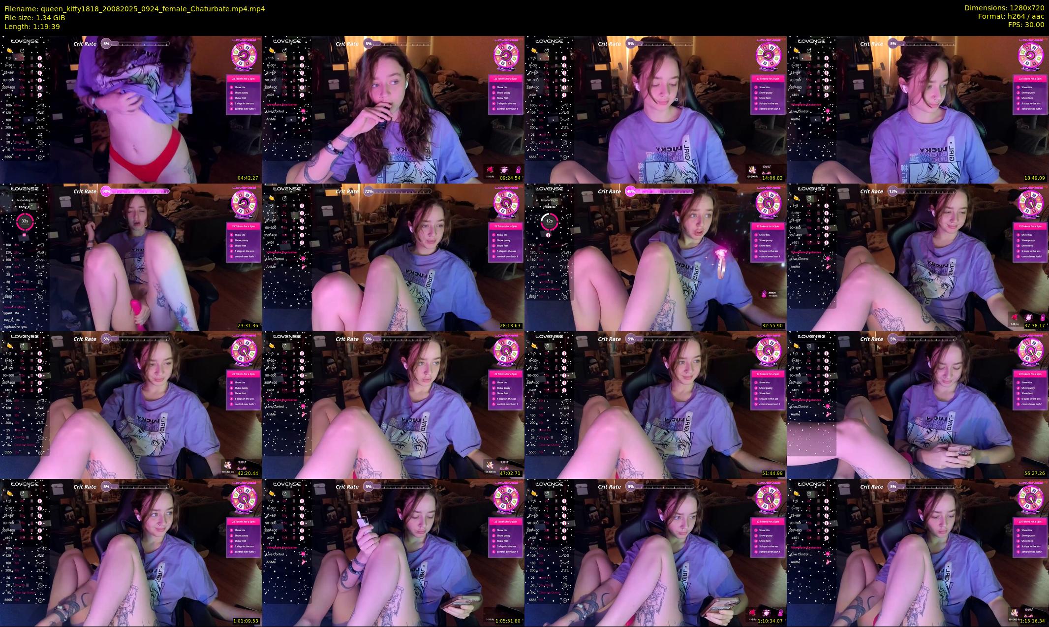 queen_kitty1818 — 80 minute Chaturbate female cam show recording, 720p, Aug 20, 2025