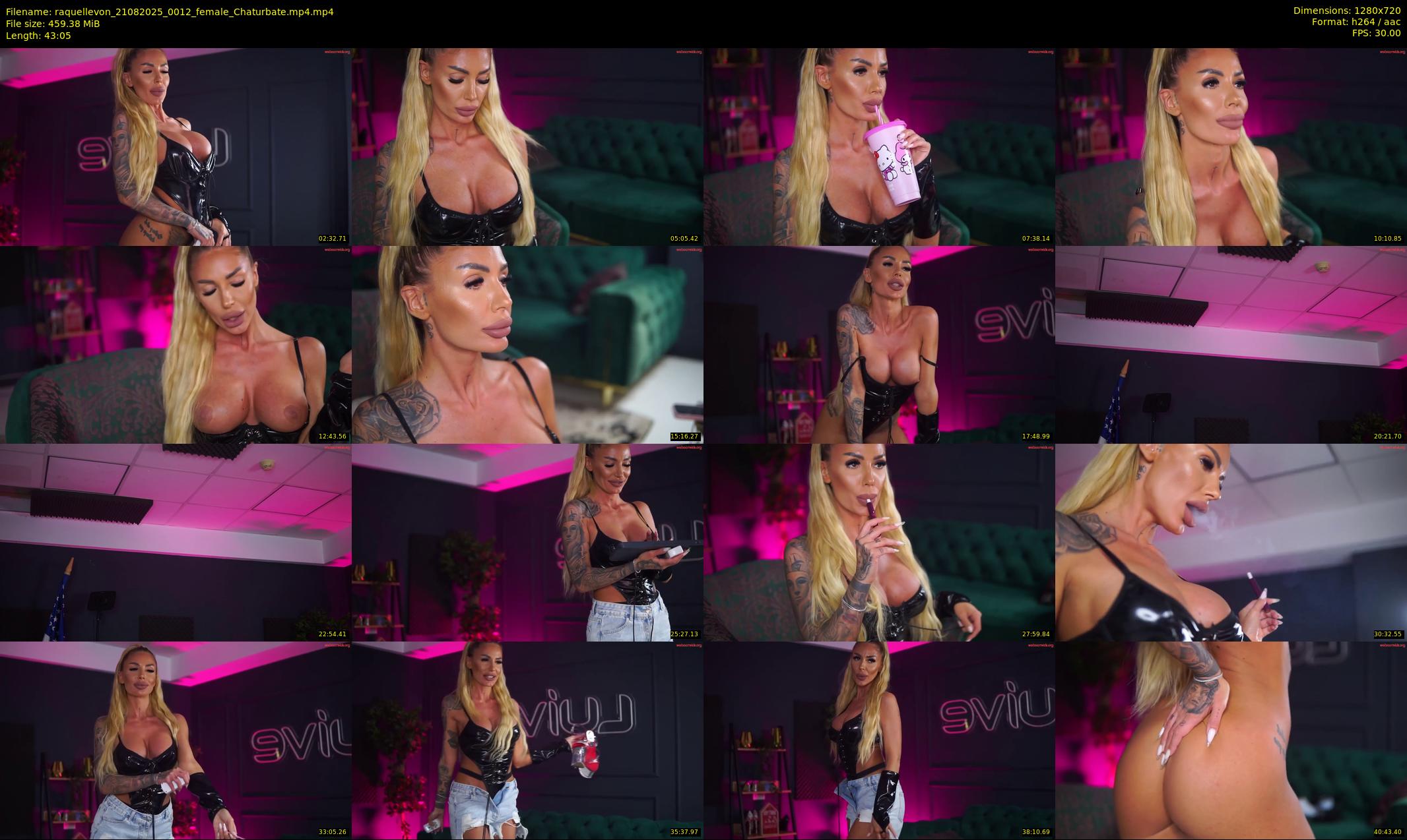 raquellevon — 44 minute Chaturbate female cam show recording, 720p, Aug 21, 2025