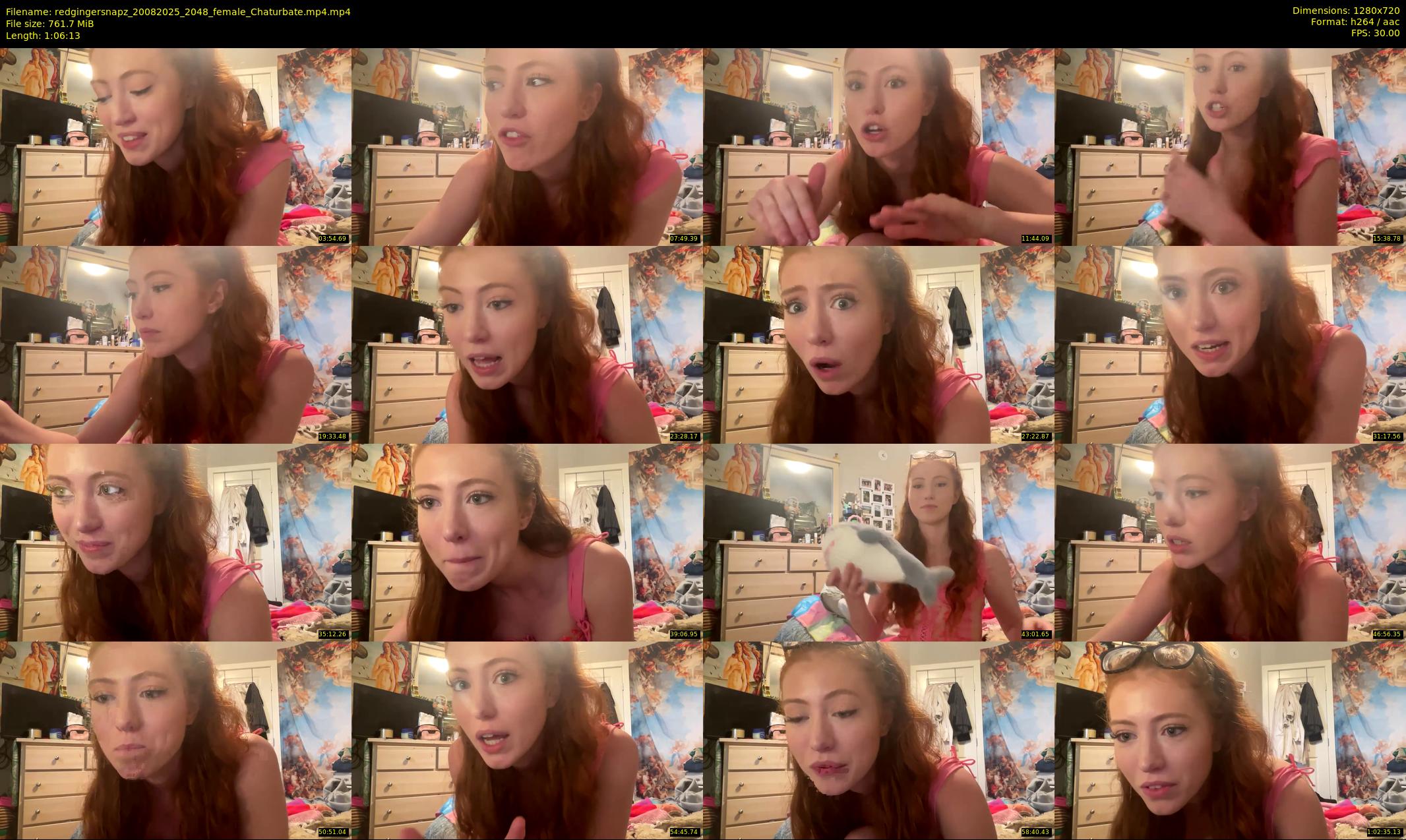 redgingersnapz — 67 minute Chaturbate female cam show recording, 720p, Aug 20, 2025