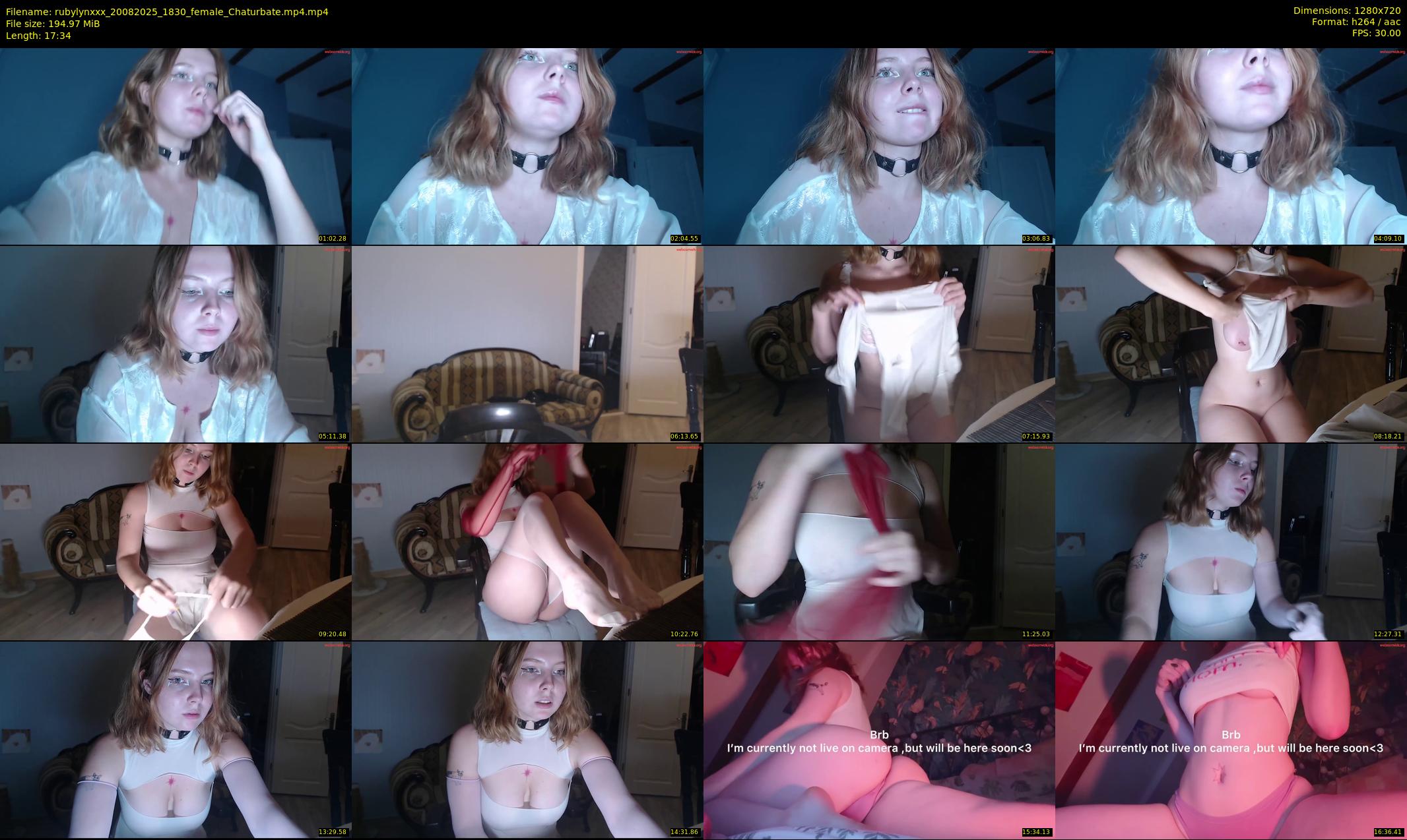 rubylynxxx — 18 minute Chaturbate female cam show recording, 720p, Aug 20, 2025