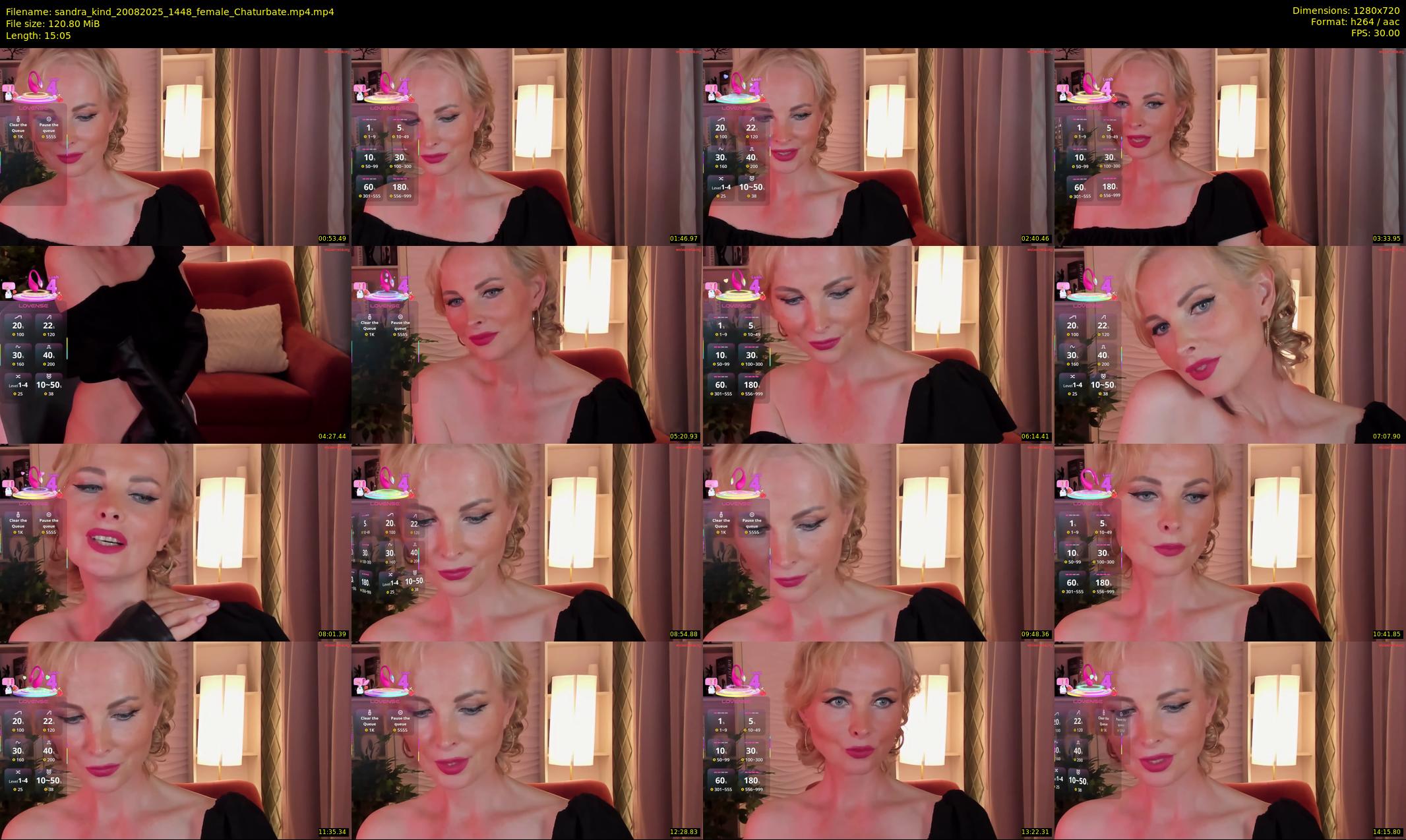 sandra_kind — 16 minute Chaturbate female cam show recording, 720p, Aug 20, 2025