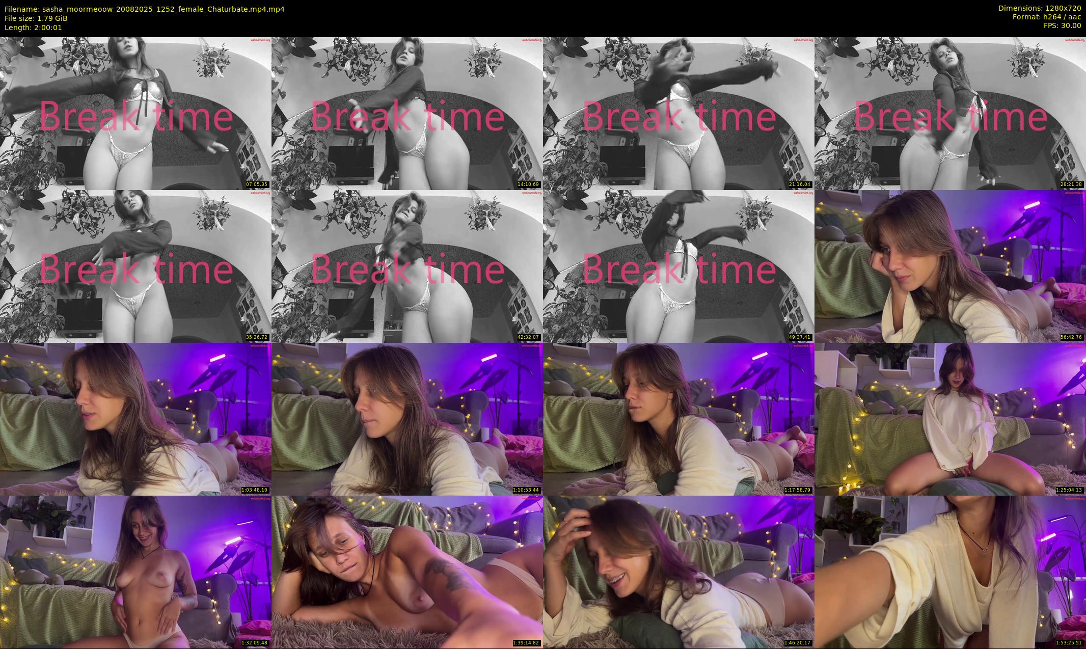 sasha_moormeoow — 121 minute Chaturbate female cam show recording, 720p, Aug 20, 2025