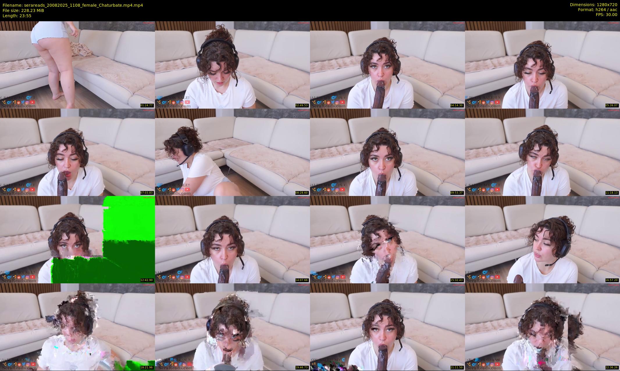 serareads — 24 minute Chaturbate female cam show recording, 720p, Aug 20, 2025