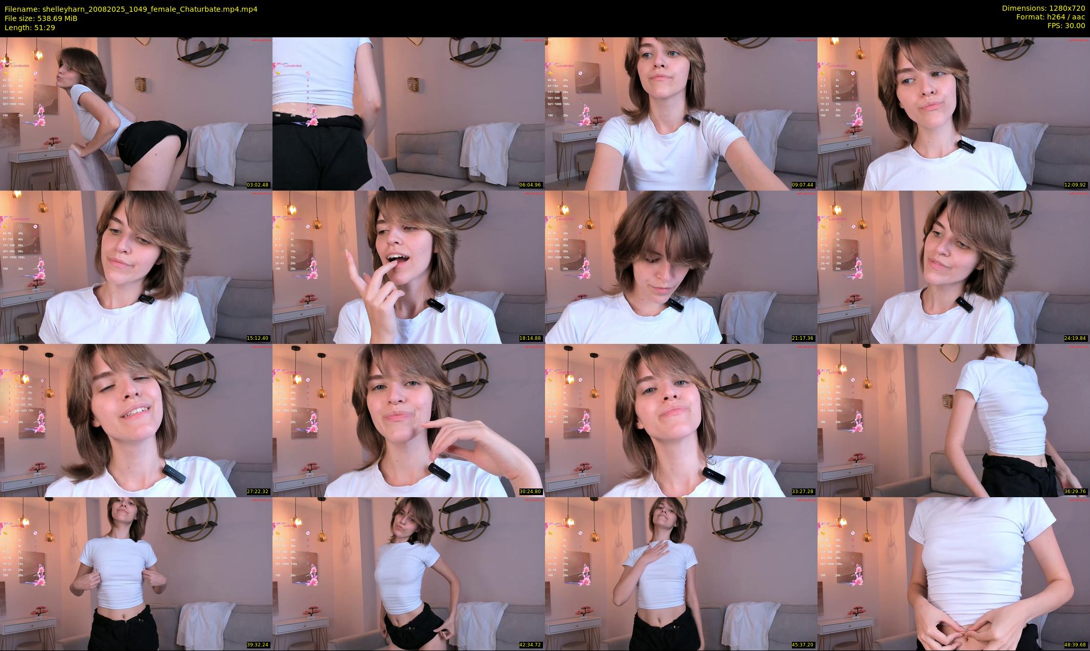 shelleyharn — 52 minute Chaturbate female cam show recording, 720p, Aug 20, 2025
