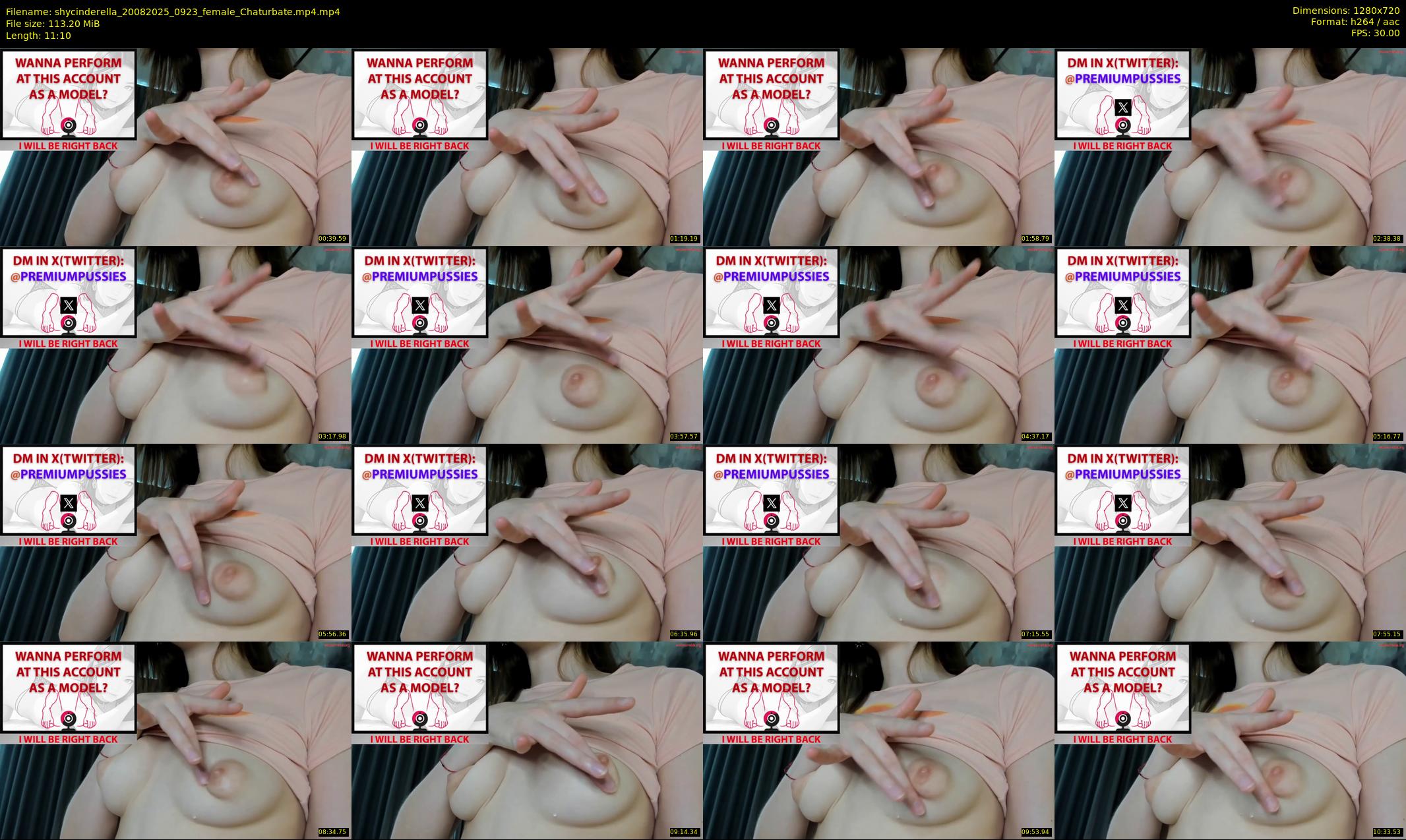 shycinderella — 12 minute Chaturbate female cam show recording, 720p, Aug 20, 2025