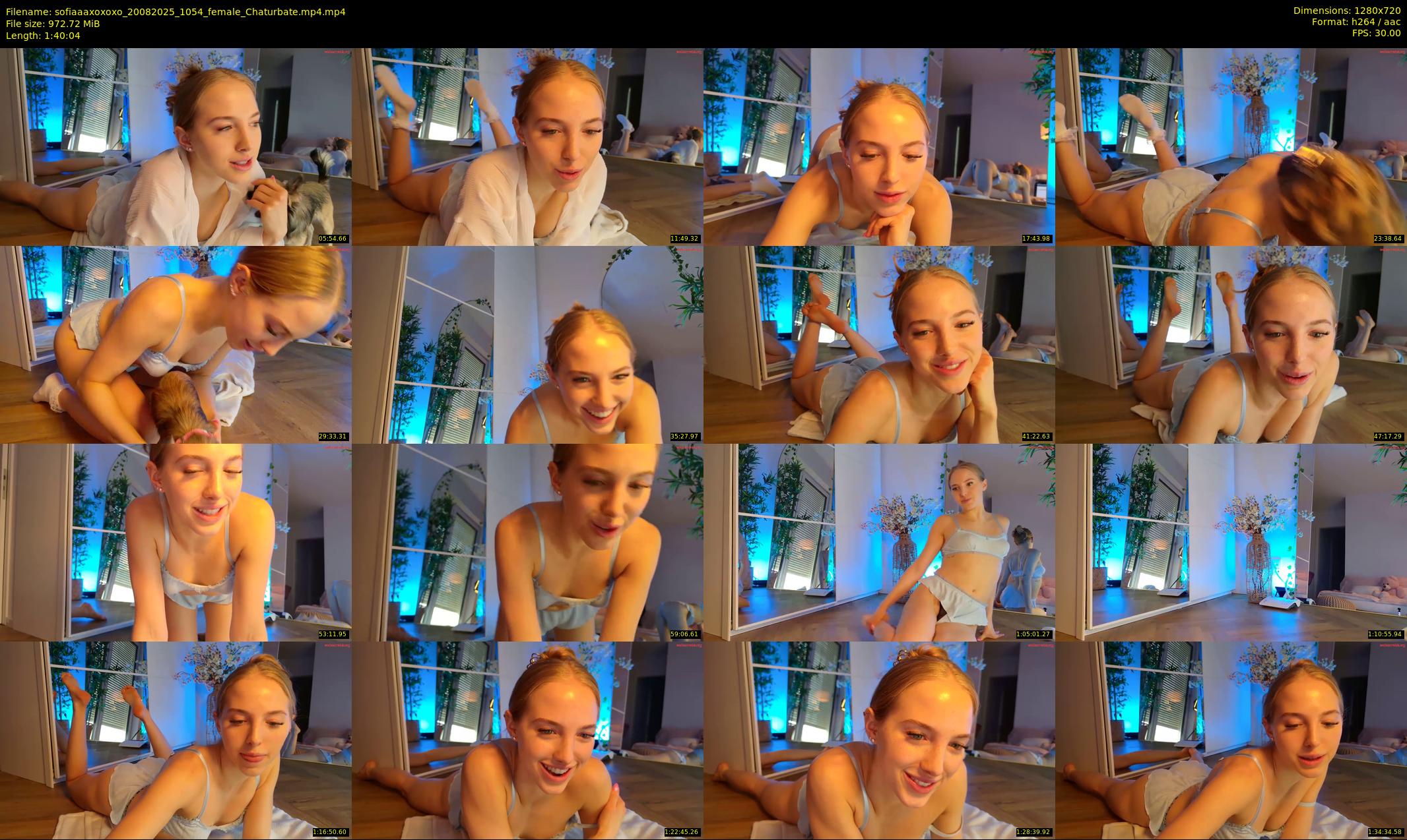 sofiaaaxoxoxo — 101 minute Chaturbate female cam show recording, 720p, Aug 20, 2025