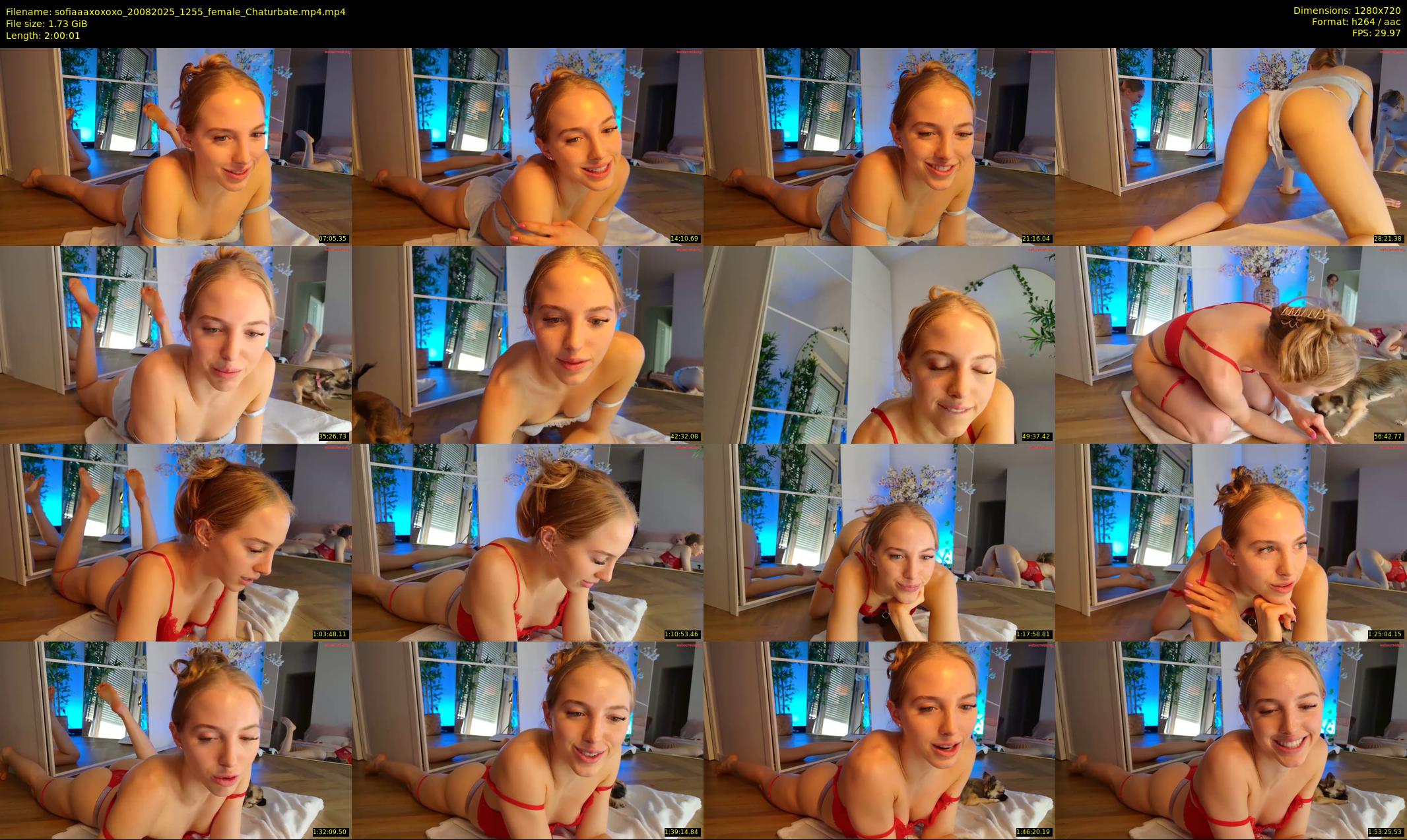 sofiaaaxoxoxo — 121 minute Chaturbate female cam show recording, 720p, Aug 20, 2025