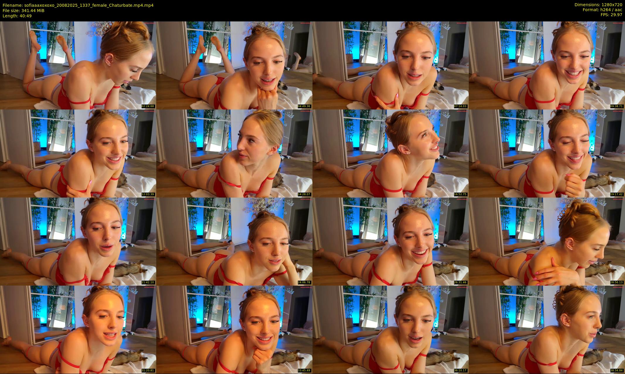 sofiaaaxoxoxo — 41 minute Chaturbate female cam show recording, 720p, Aug 20, 2025