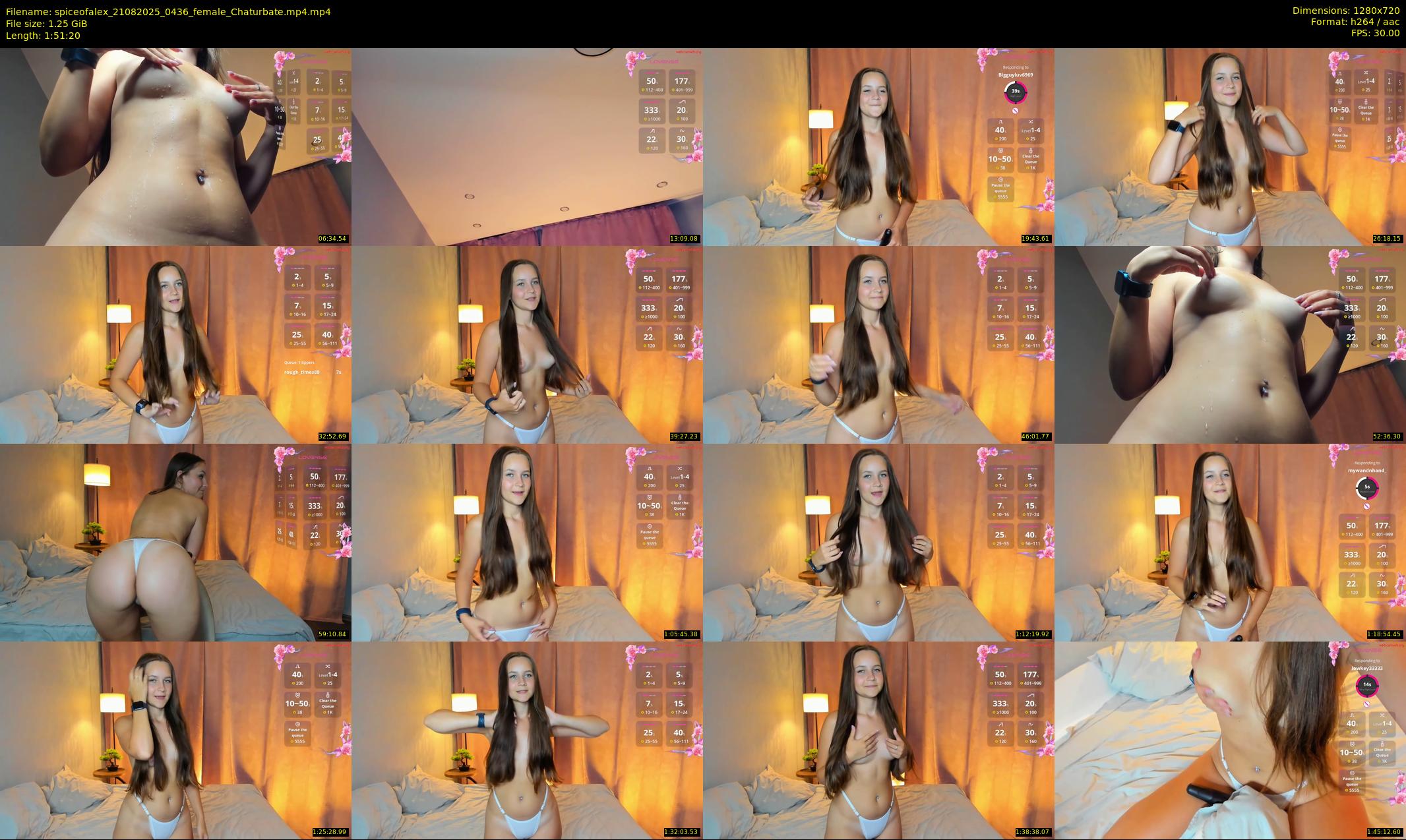 spiceofalex — 112 minute Chaturbate female cam show recording, 720p, Aug 21, 2025
