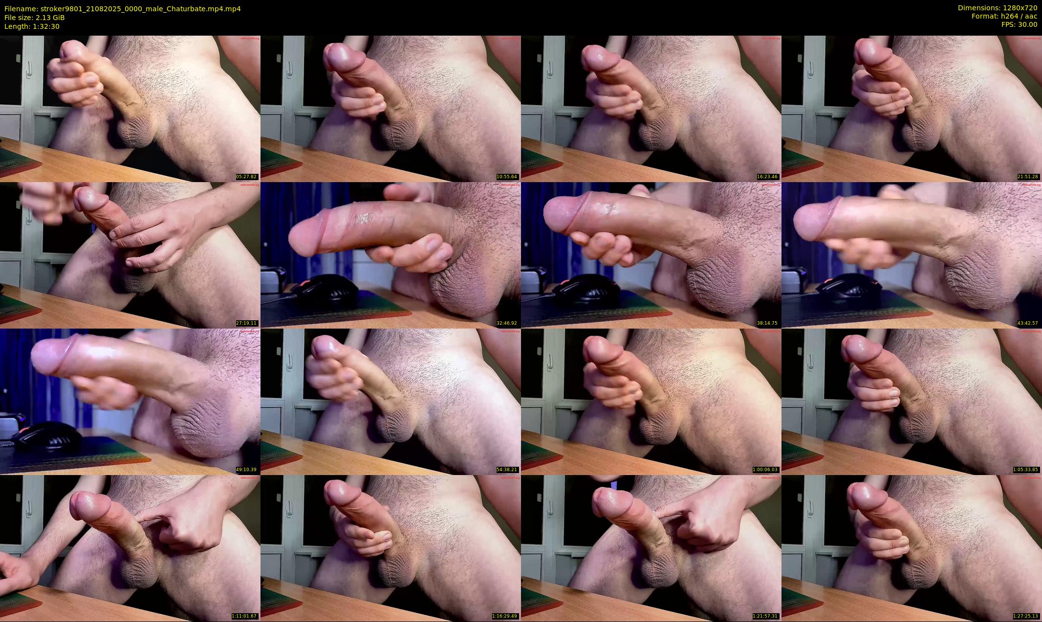 stroker9801 — 93 minute Chaturbate male cam show recording, 720p, Aug 21, 2025