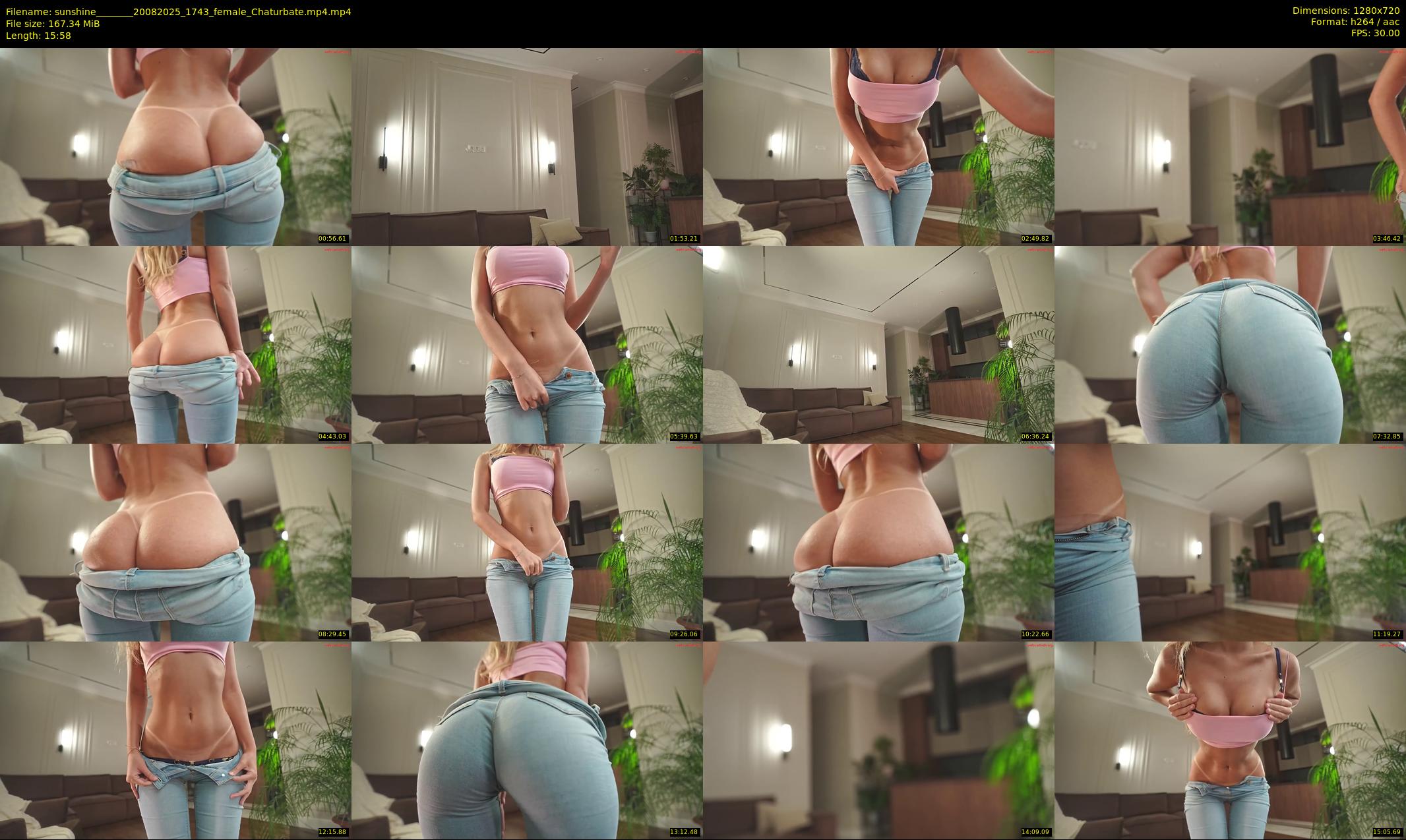 sunshine_______ — 16 minute Chaturbate female cam show recording, 720p, Aug 20, 2025