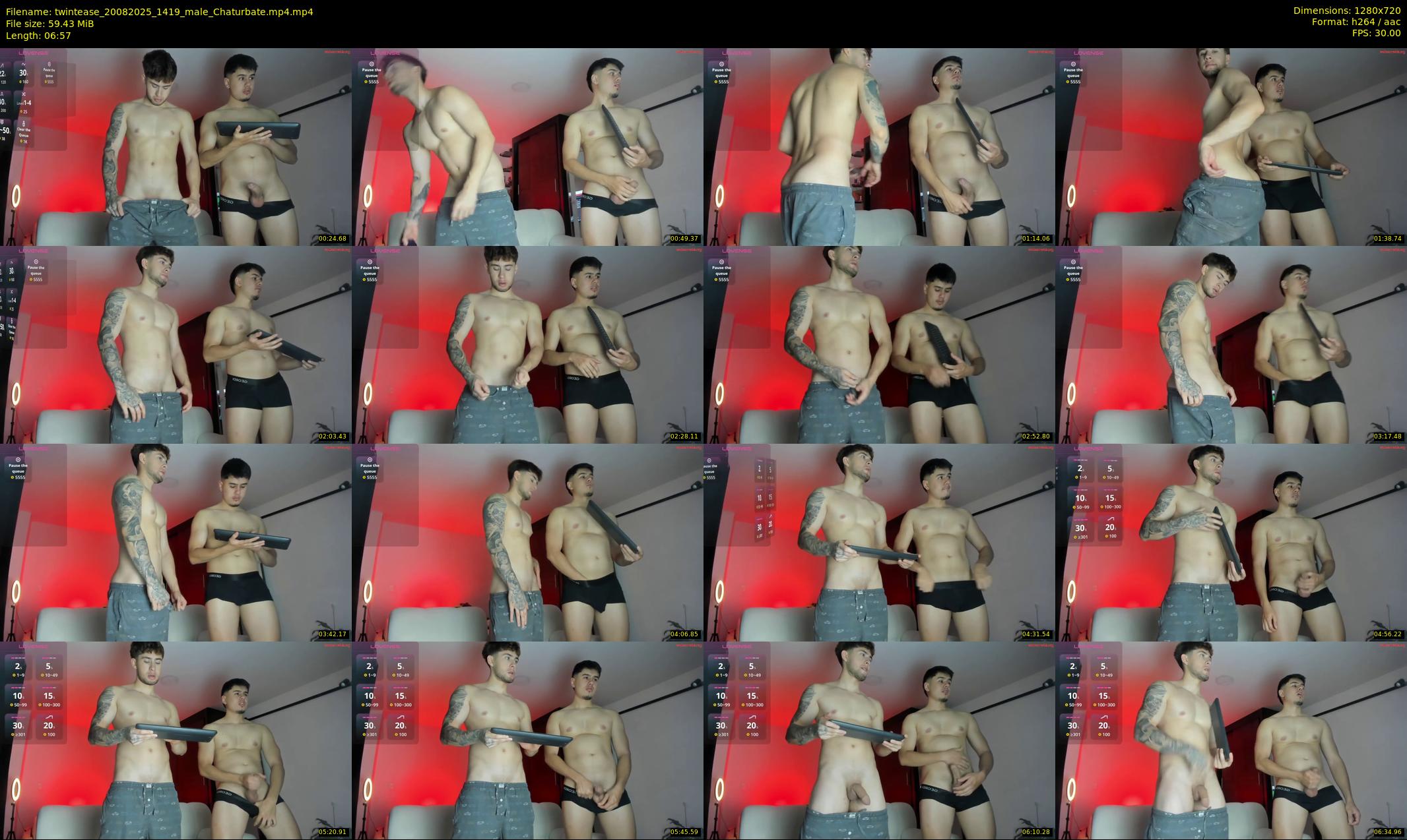 twintease — 7 minute Chaturbate male cam show recording, 720p, Aug 20, 2025