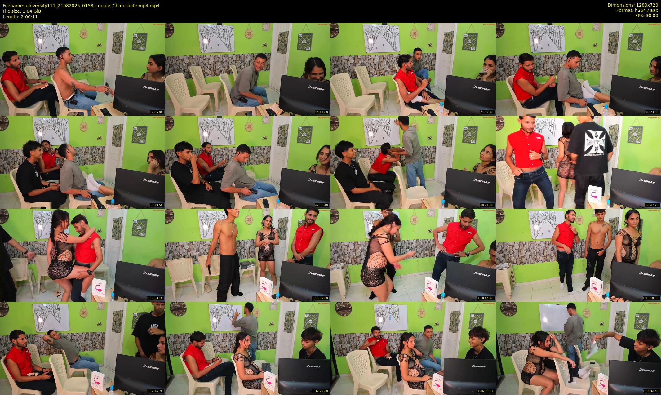 university111 — 121 minute Chaturbate couple cam show recording, 720p, Aug 21, 2025