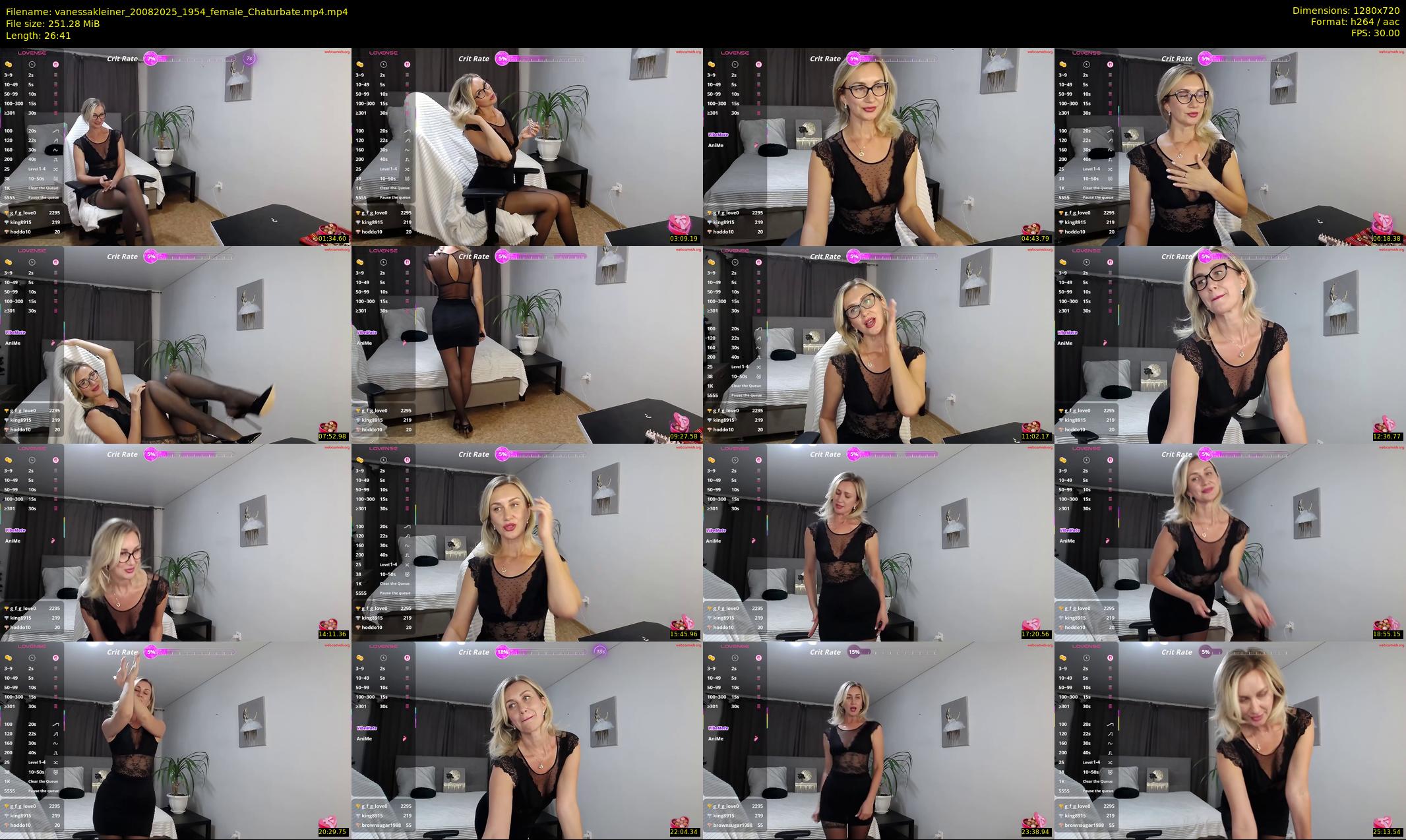 vanessakleiner — 27 minute Chaturbate female cam show recording, 720p, Aug 20, 2025